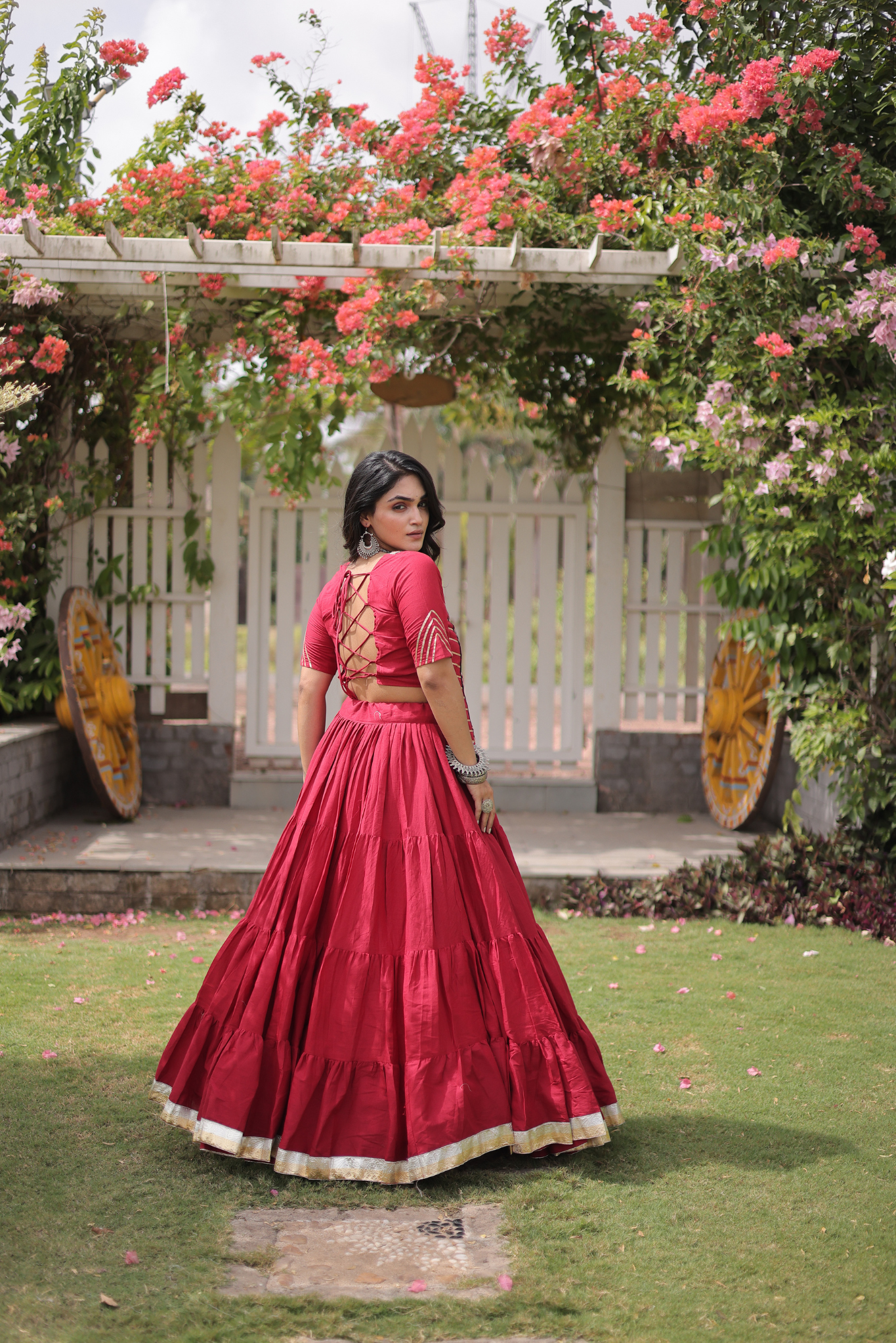 Women's Designer Embroidered Lehenga Set with Kutchi Gamthi Work | Traditional Navratri, Garba, Festive & Wedding Wear