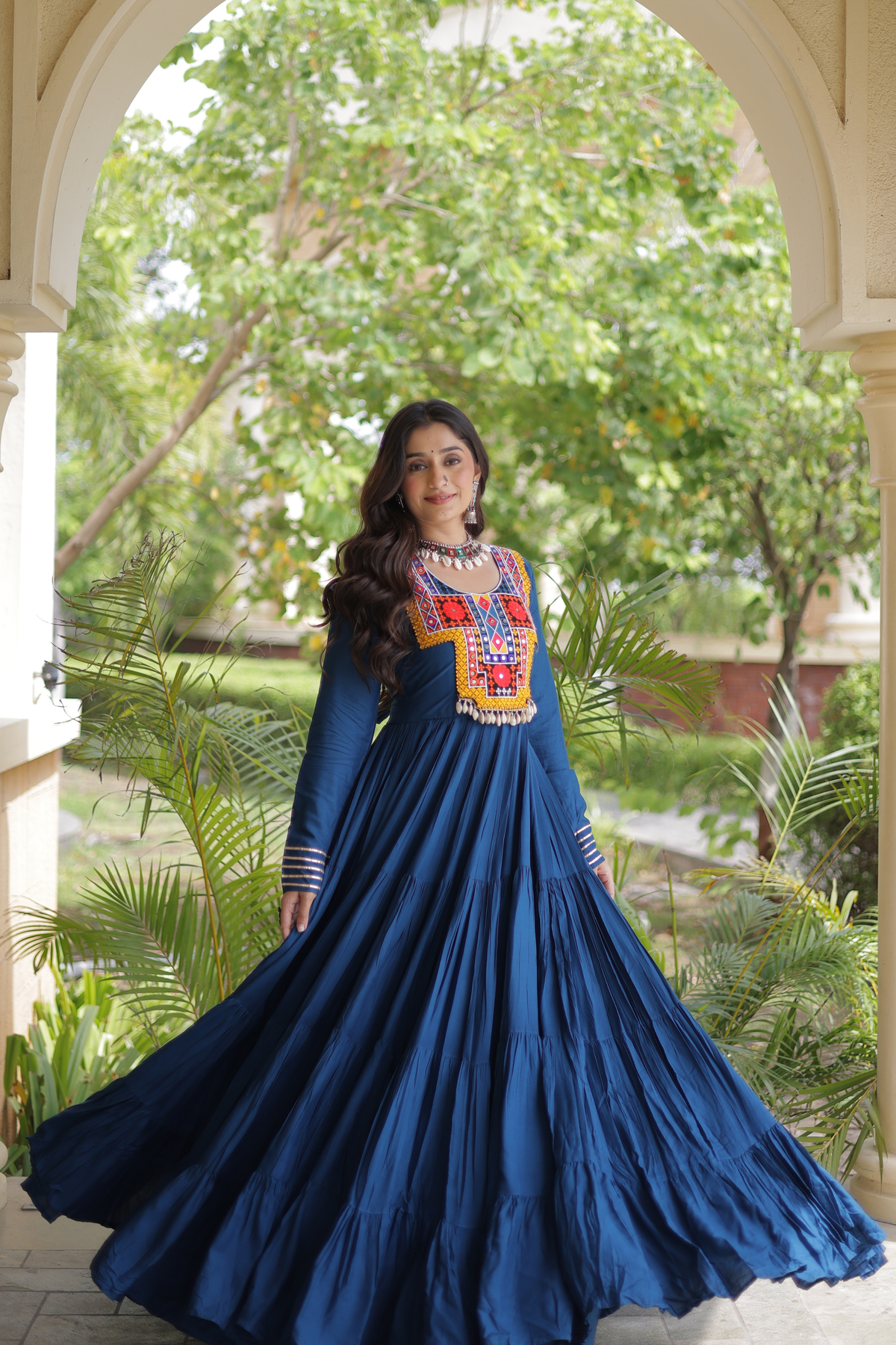Women’s Embroidered Anarkali Gown | Full Length Ethnic Dress for Festive & Wedding Wear