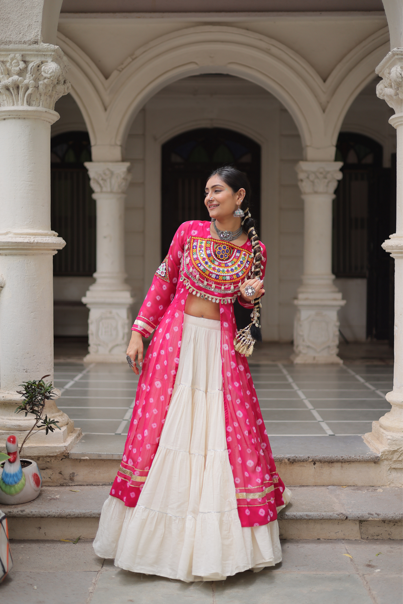 Women's Designer Navratri Koti Lehenga Choli | Garba Wear