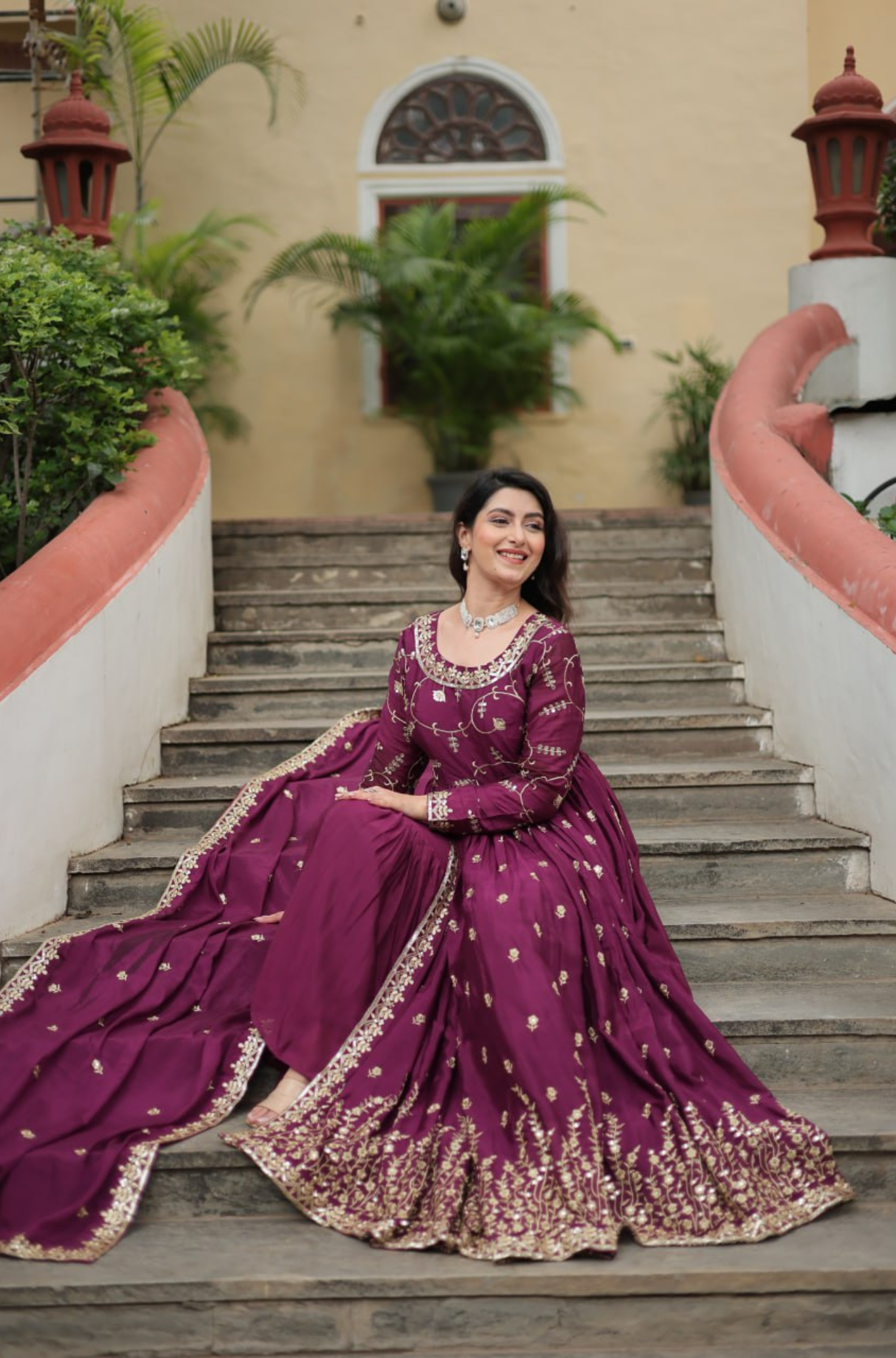 Designer Embroidered Sharara Set with Dupatta for Women