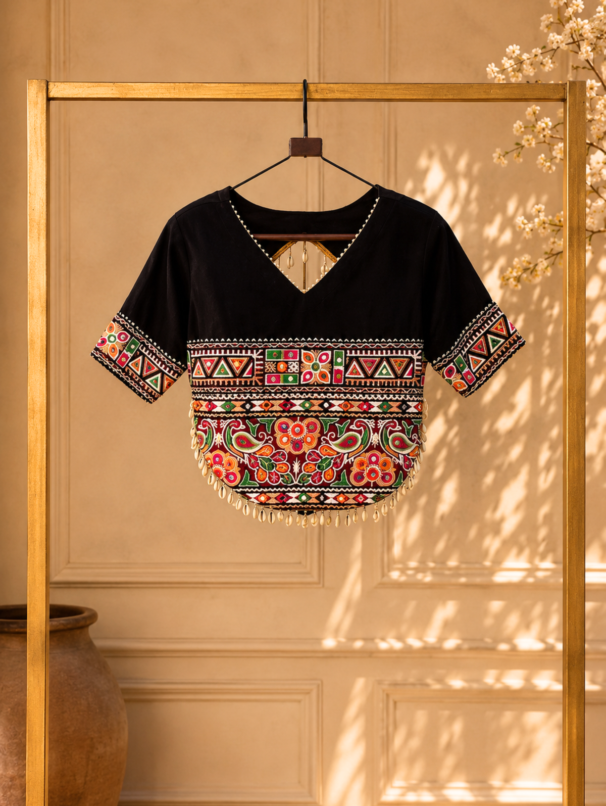 Designer Embroidered Kutchi Work Blouse for Women