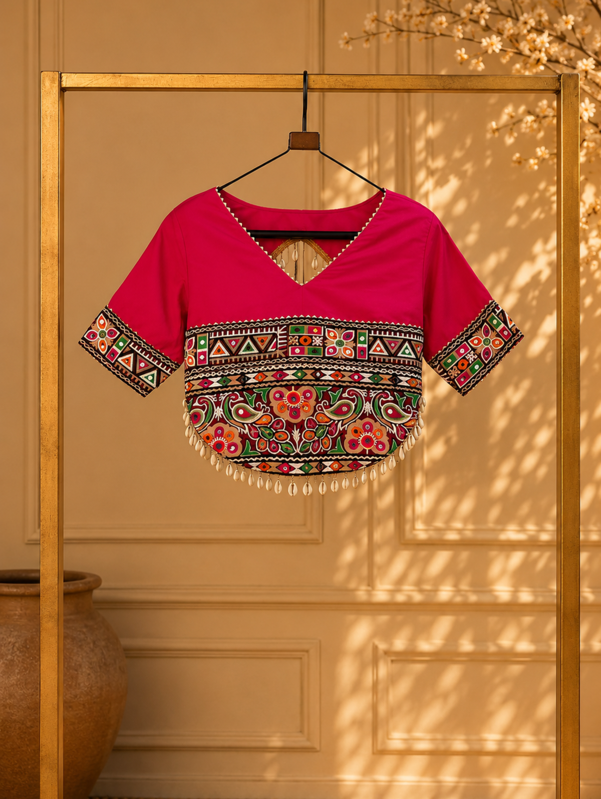 Designer Embroidered Kutchi Work Blouse for Women
