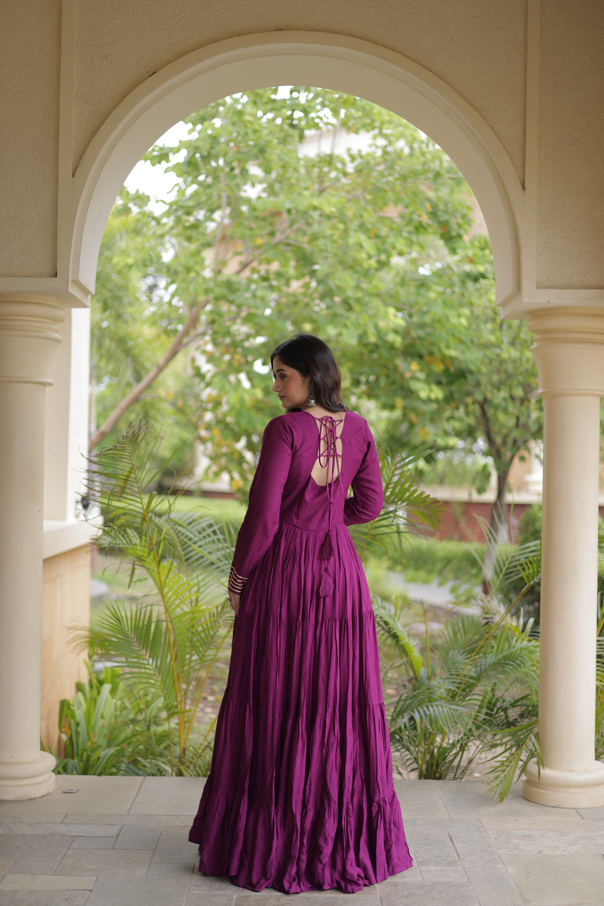 Women’s Embroidered Anarkali Gown | Full Length Ethnic Dress for Festive & Wedding Wear
