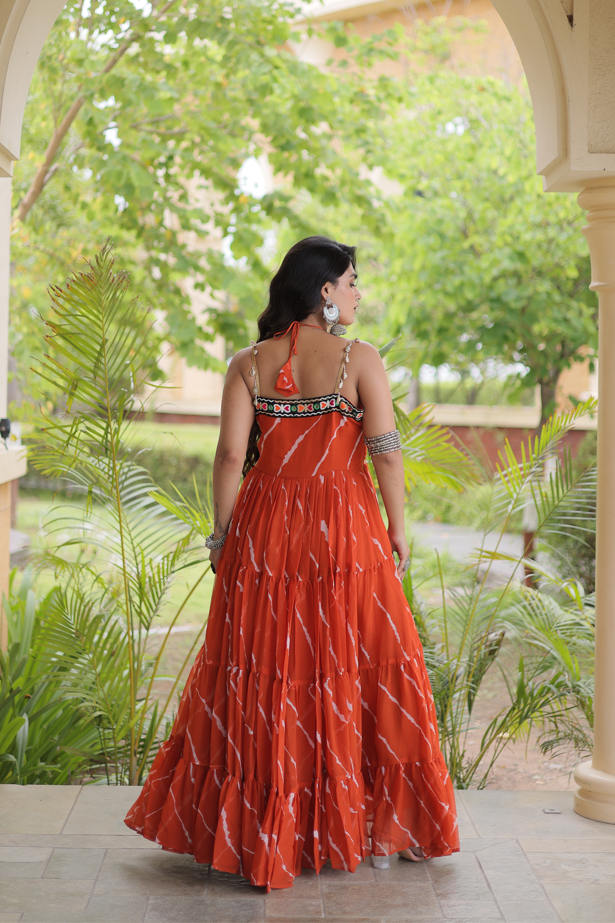 Women’s Designer Embroidered Ethnic Gown | Flared Anarkali Dress with Traditional Embellished Work