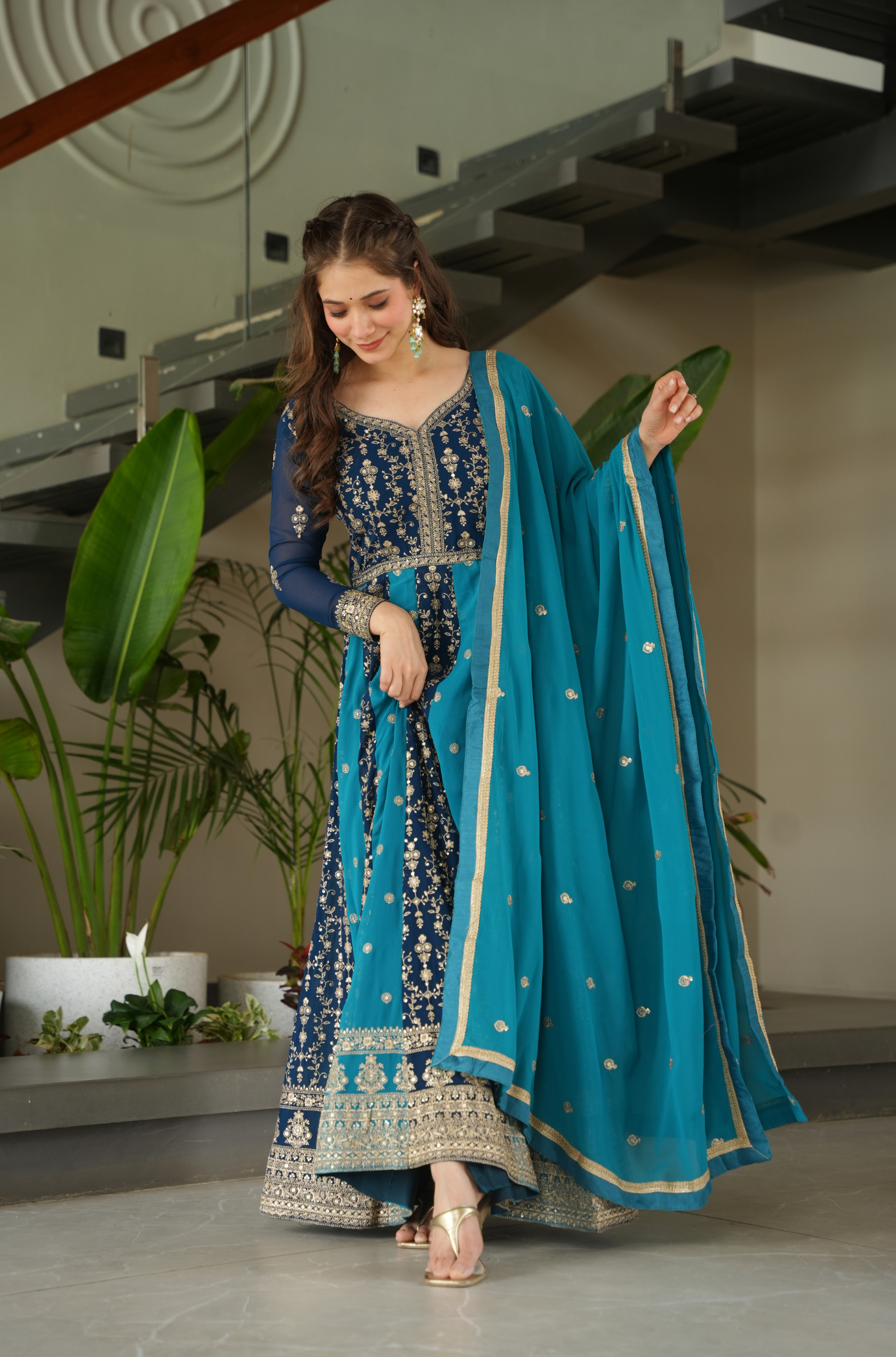 Royal Embroidered Lehenga Choli Set with Dupatta for Women