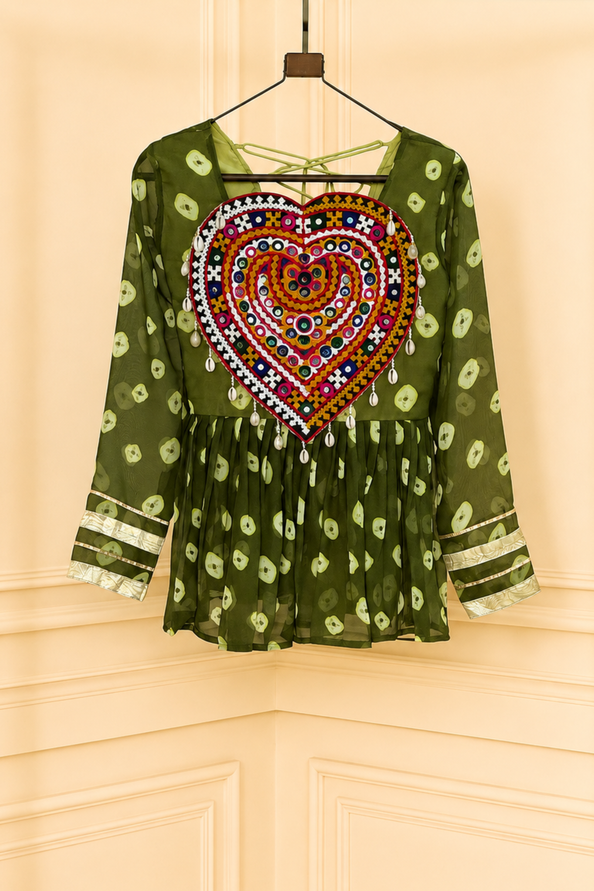 Girls Ethnic Embroidered Party Wear TOP