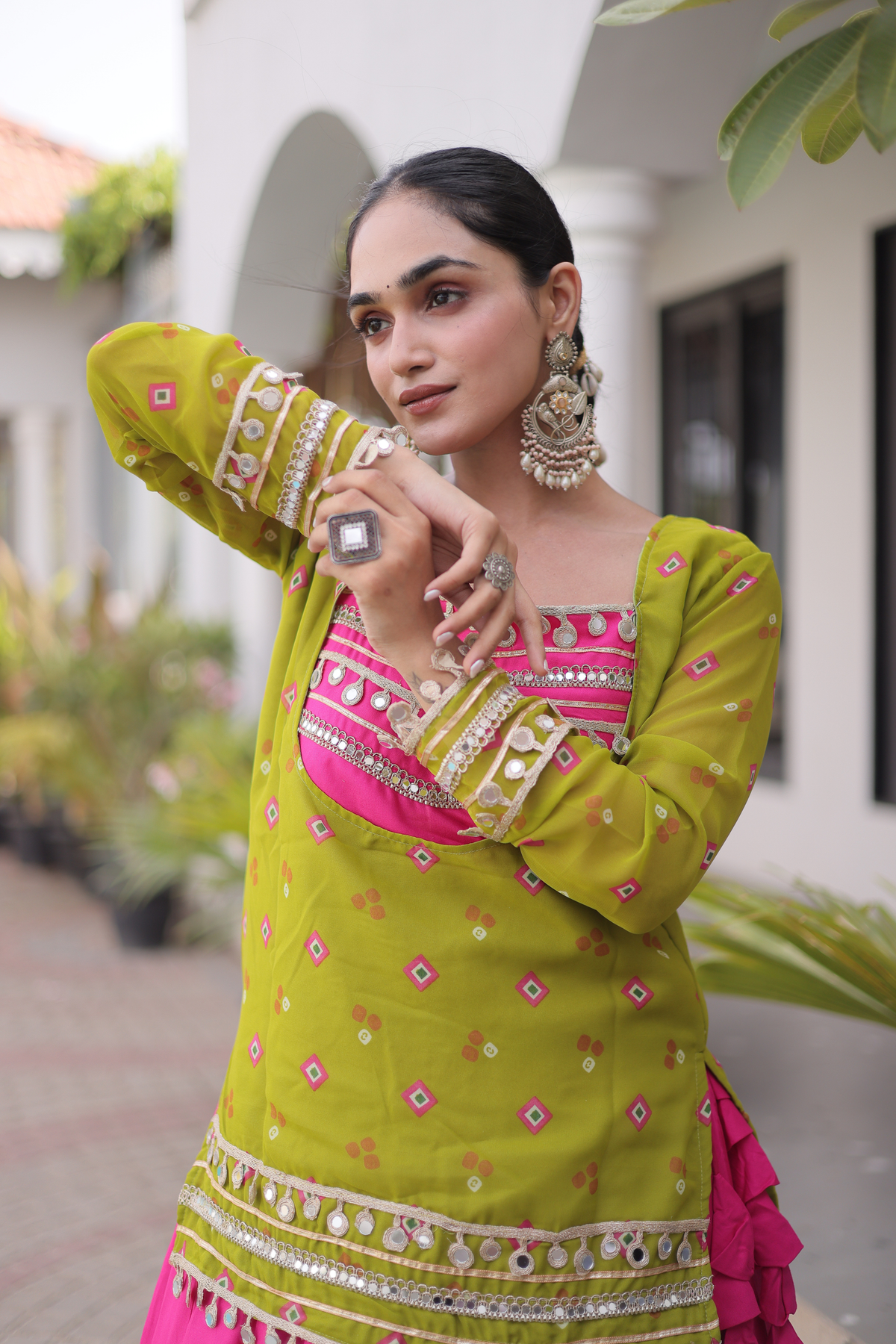Women’s Embroidered Kurta with Flared Lehenga Set | Festive Ethnic Wear for Women