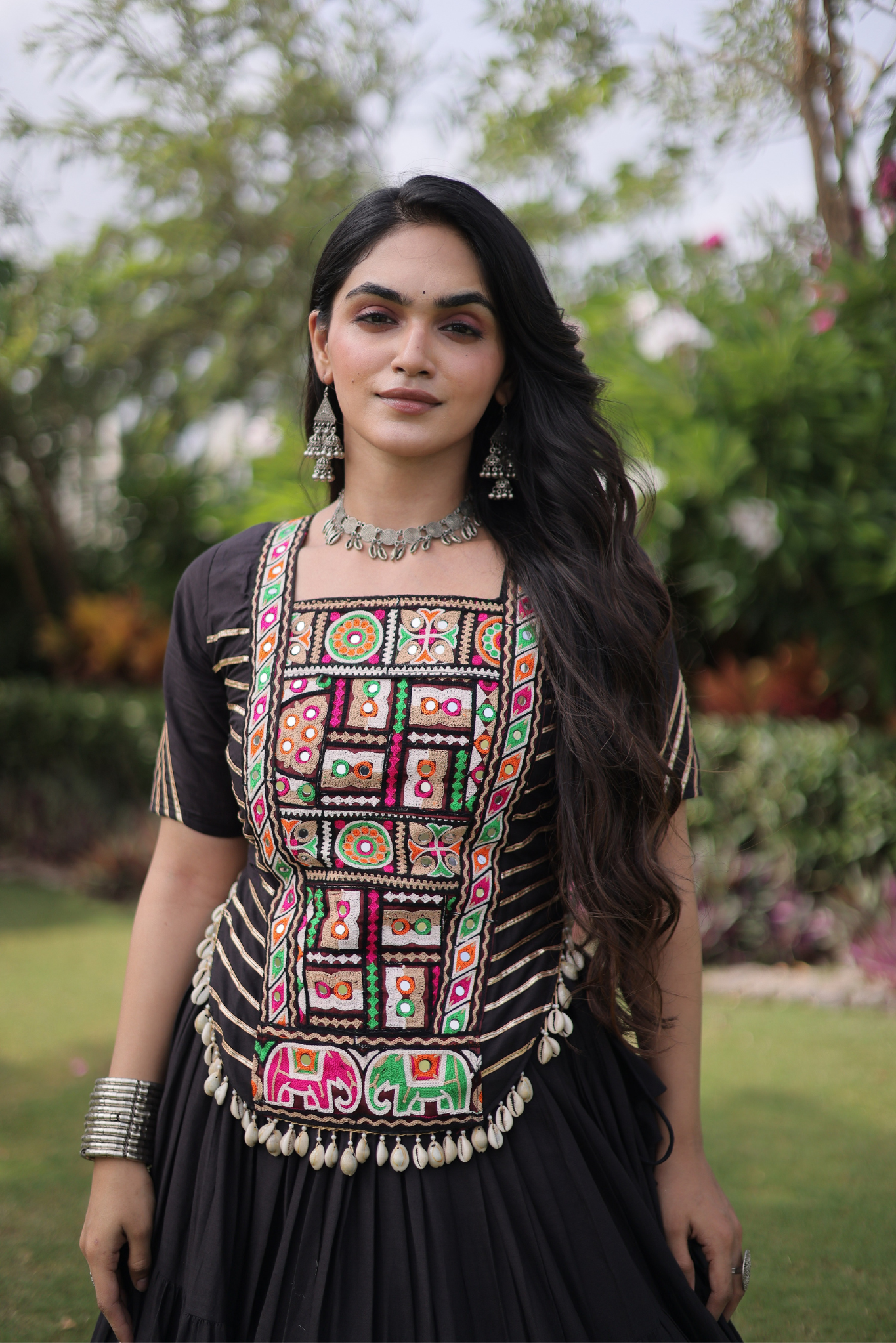 Women's Designer Embroidered Lehenga Set with Kutchi Gamthi Work | Traditional Navratri, Garba, Festive & Wedding Wear