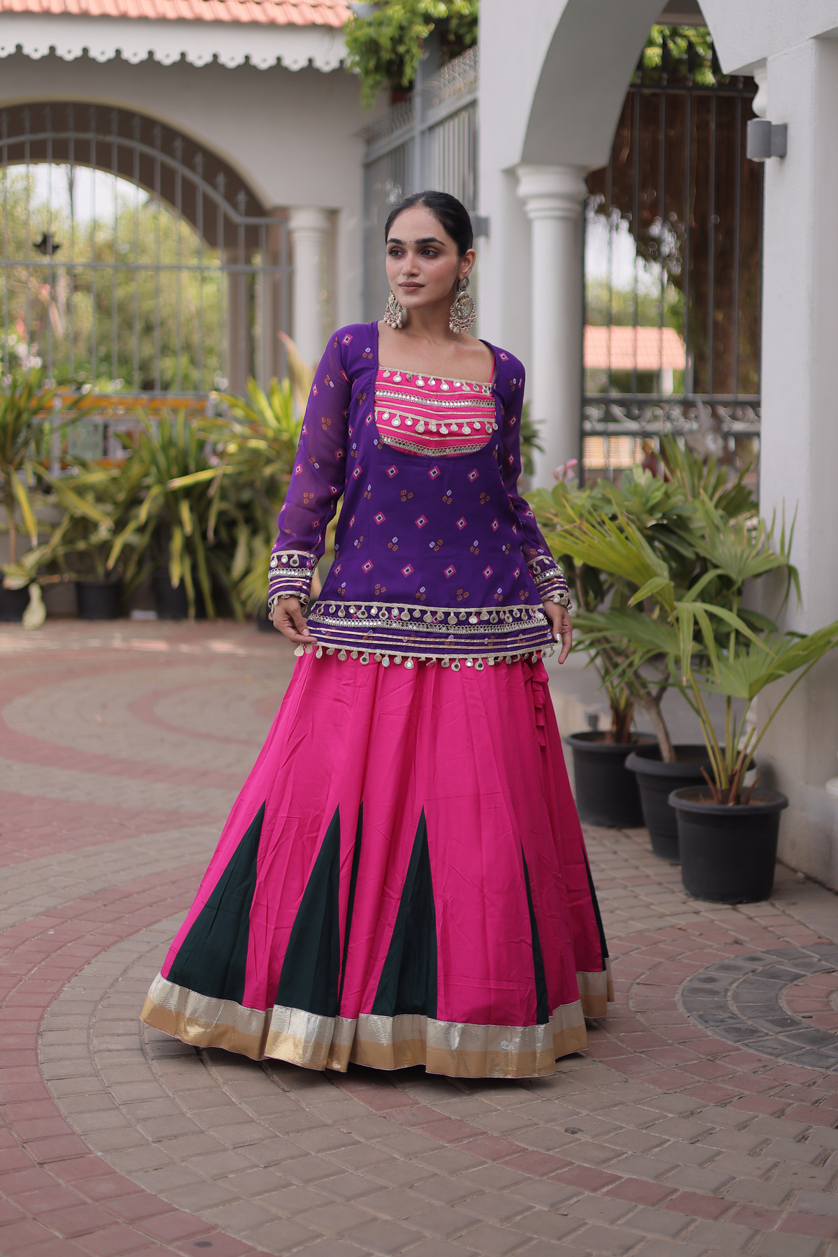 Women’s Embroidered Kurta with Flared Lehenga Set | Festive Ethnic Wear for Women
