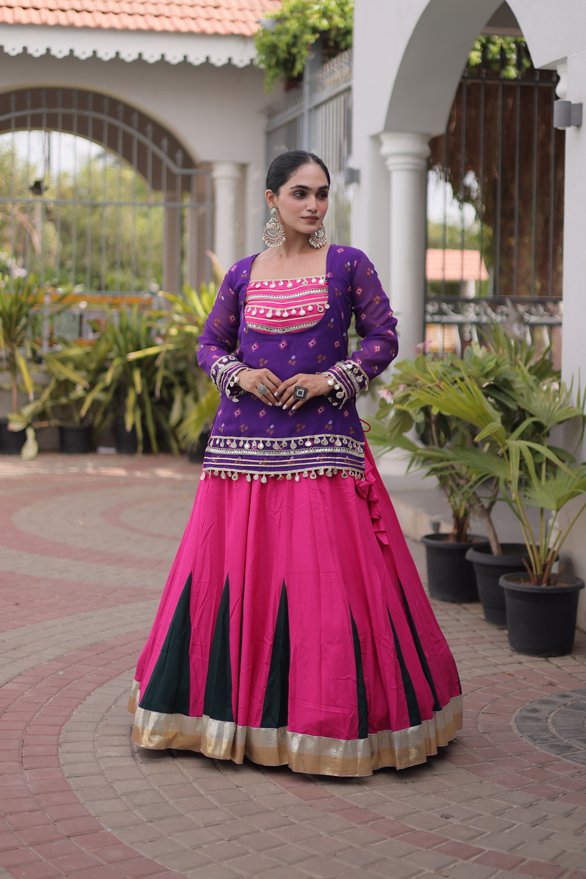 Women’s Embroidered Kurta with Flared Lehenga Set | Festive Ethnic Wear for Women