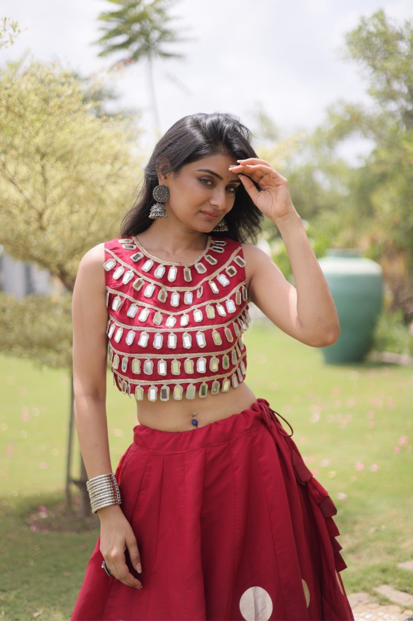 Premium Mirror Work Lehenga Choli for Women | Designer Party & Festive Wear