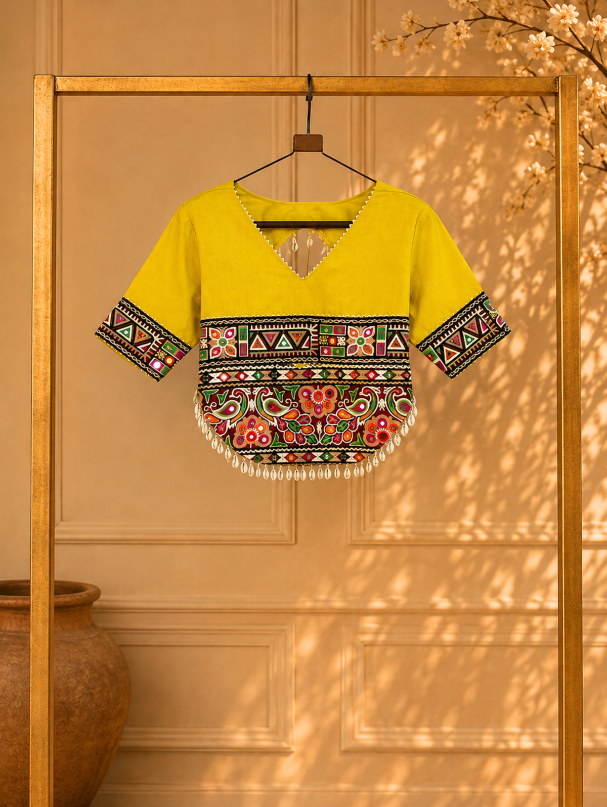 Designer Embroidered Kutchi Work Blouse for Women