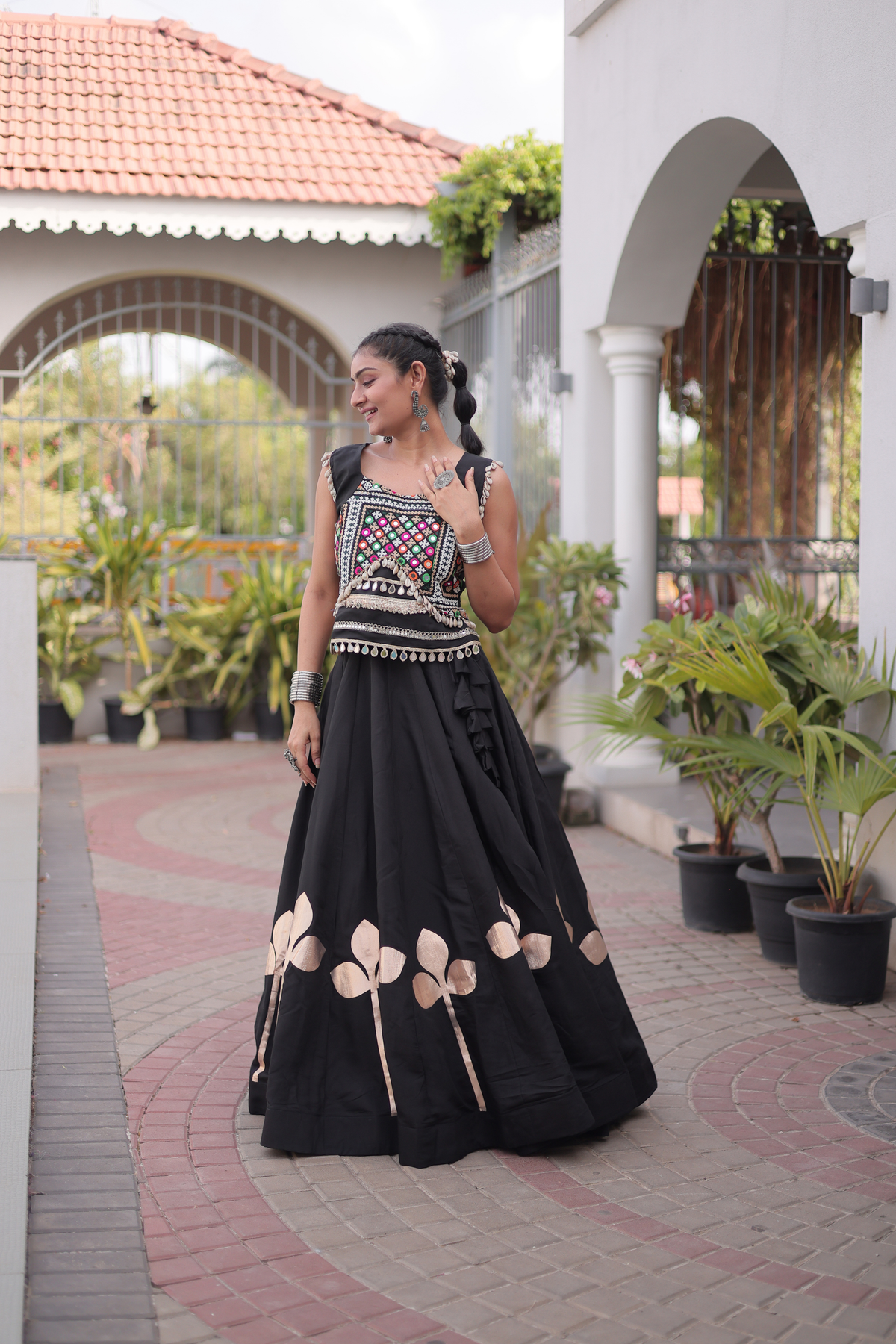 Women’s Designer Embroidered Ethnic Lehenga Choli Set | Traditional Flared Lehenga with Embellished Blouse