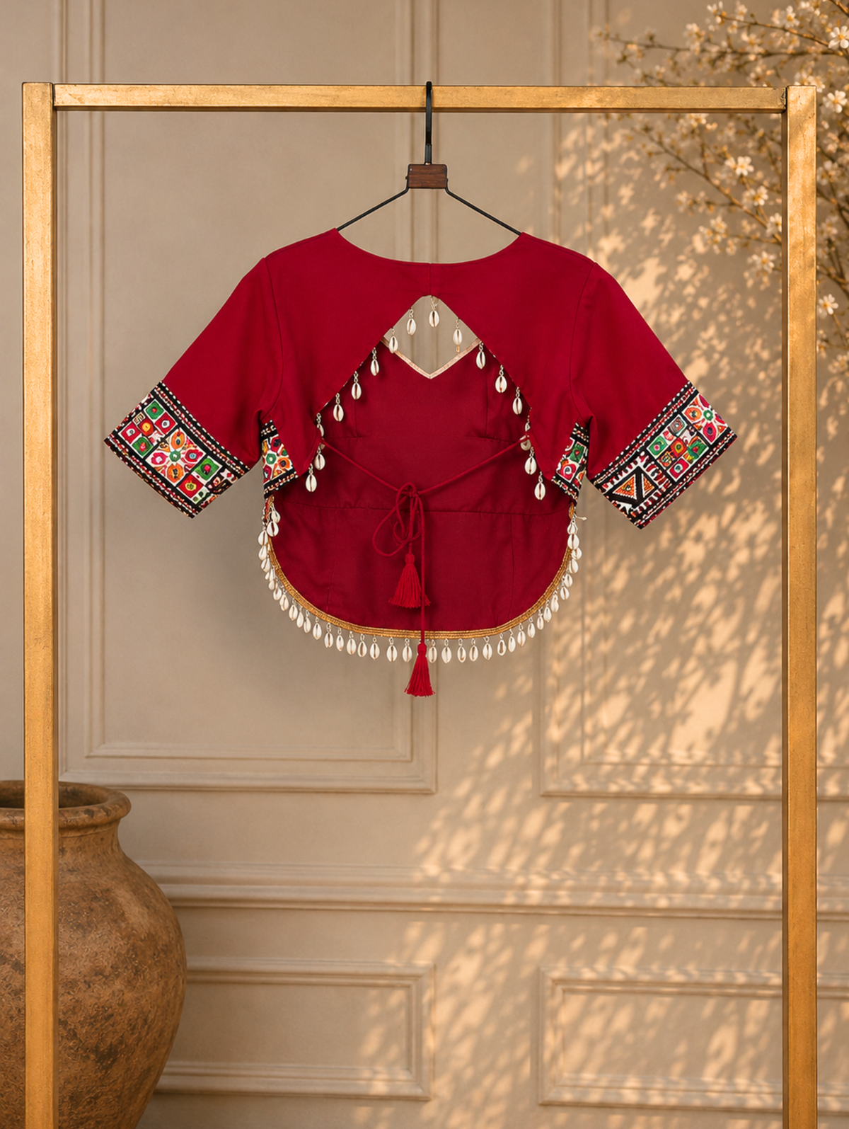 Designer Embroidered Kutchi Work Blouse for Women
