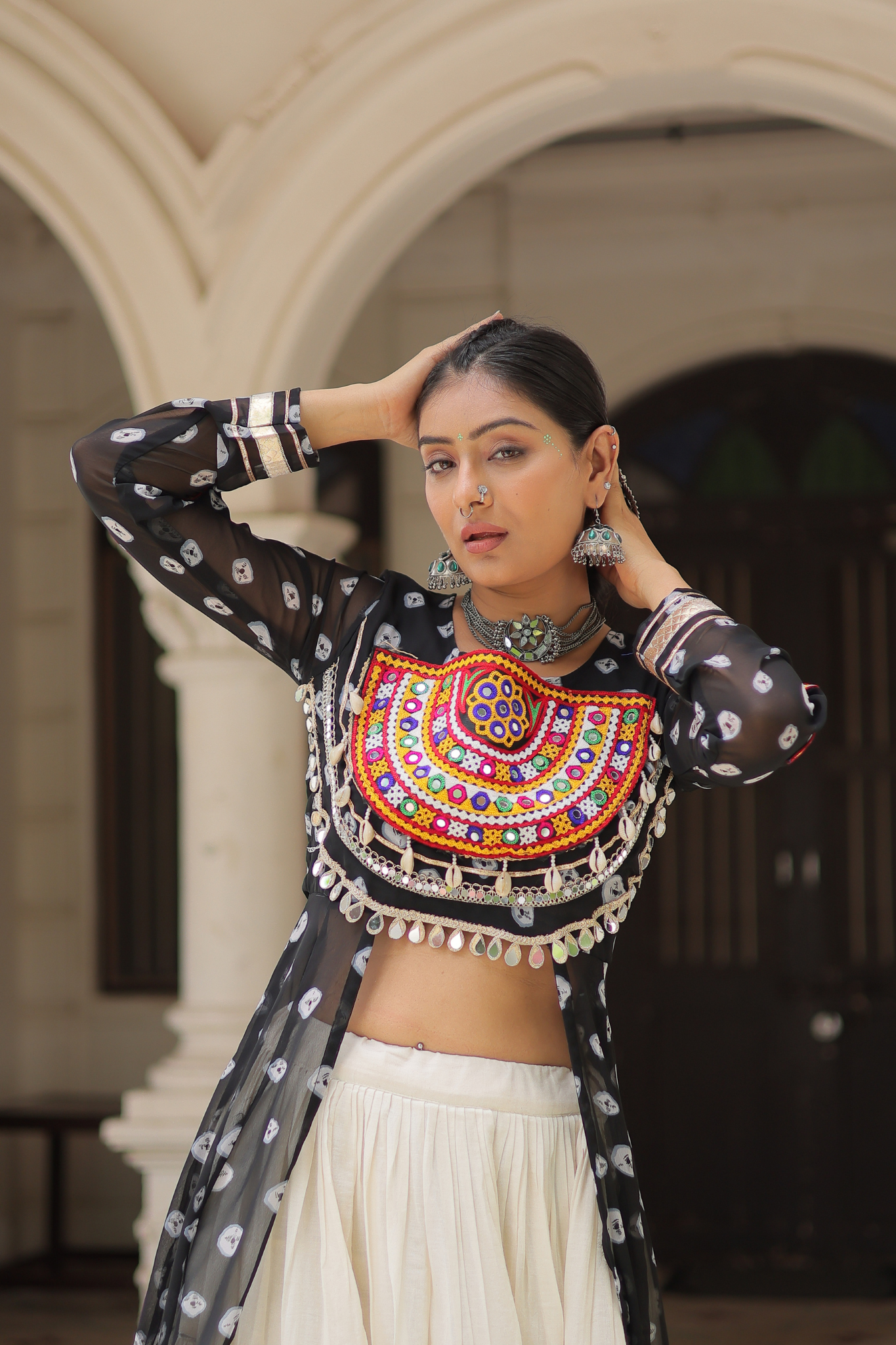 Women's Designer Navratri Koti Lehenga Choli | Garba Wear