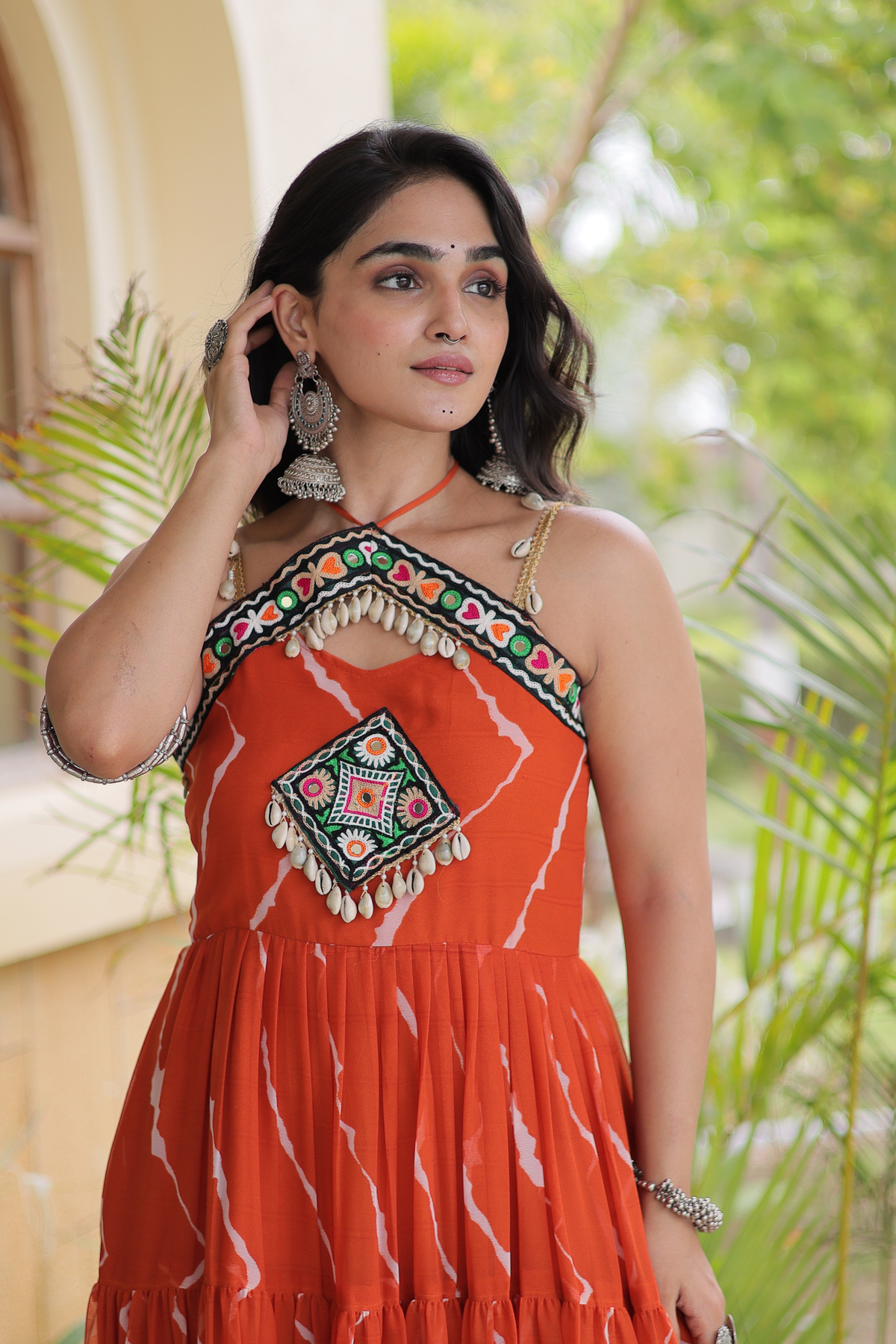 Women’s Designer Embroidered Ethnic Gown | Flared Anarkali Dress with Traditional Embellished Work