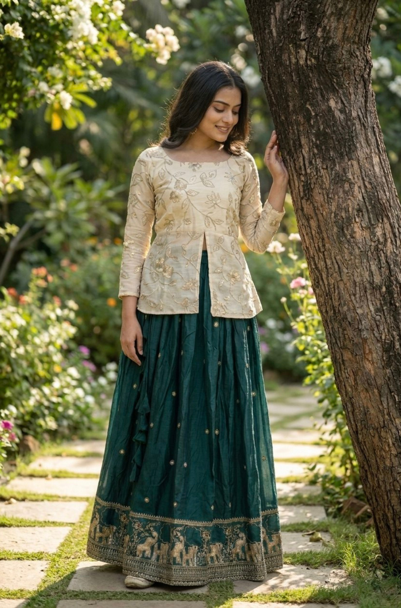 Women's Designer Embroidered Lehenga Choli Set