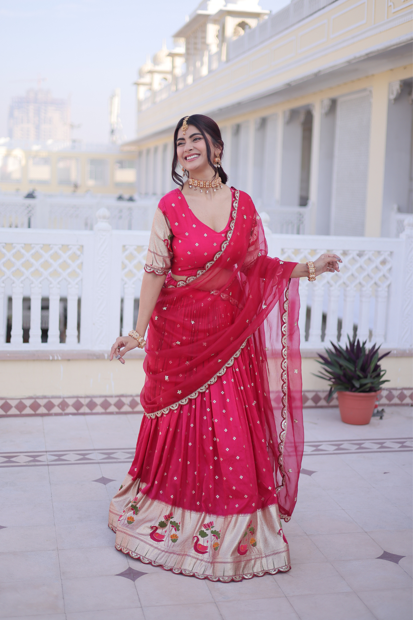Designer Lehenga Choli with Dupatta Set for Women Party Wear Ethnic Outfit