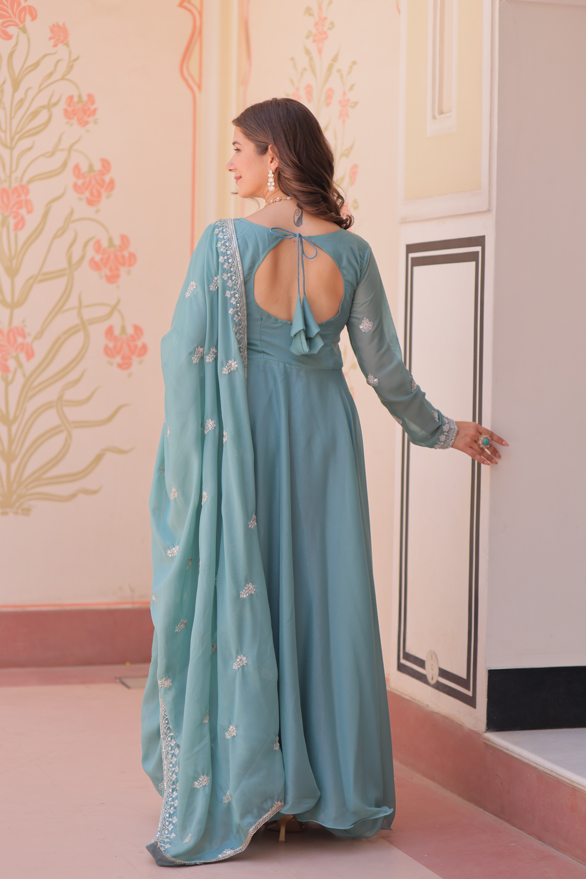Designer Embroidered Anarkali Gown for Women | Elegant Ethnic Wear