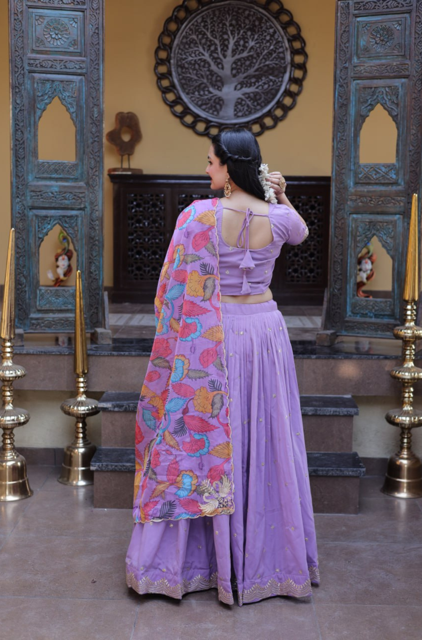Designer Lehenga Choli for Women with Printed Dupatta & Sequins Work
