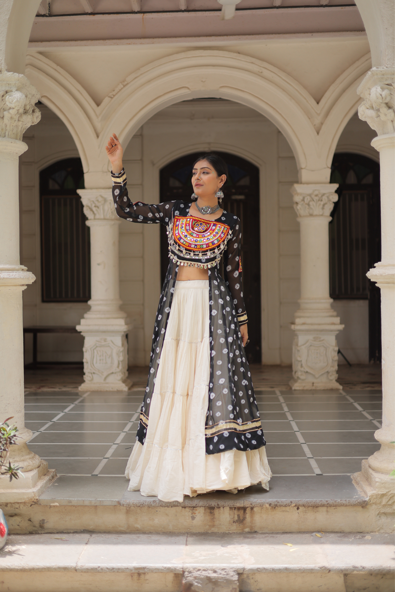 Women's Designer Navratri Koti Lehenga Choli | Garba Wear