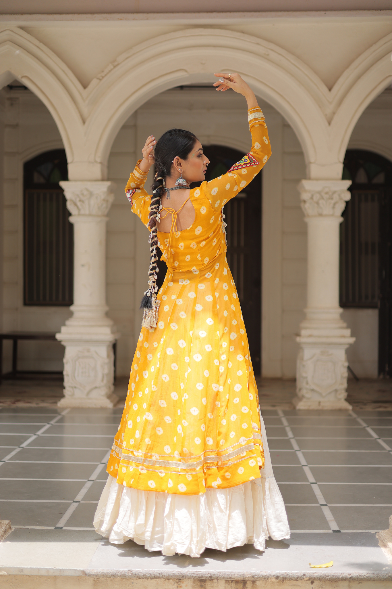 Women's Designer Navratri Koti Lehenga Choli | Garba Wear