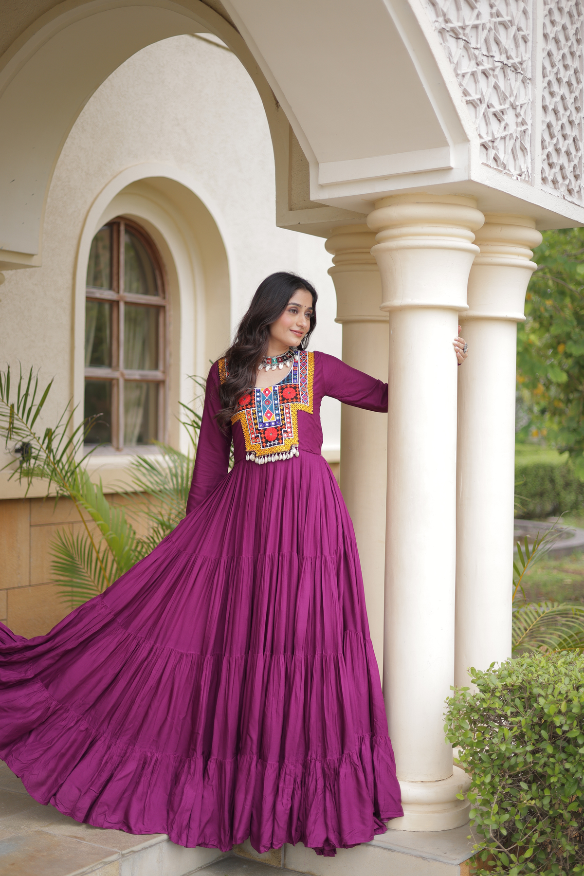 Women’s Embroidered Anarkali Gown | Full Length Ethnic Dress for Festive & Wedding Wear