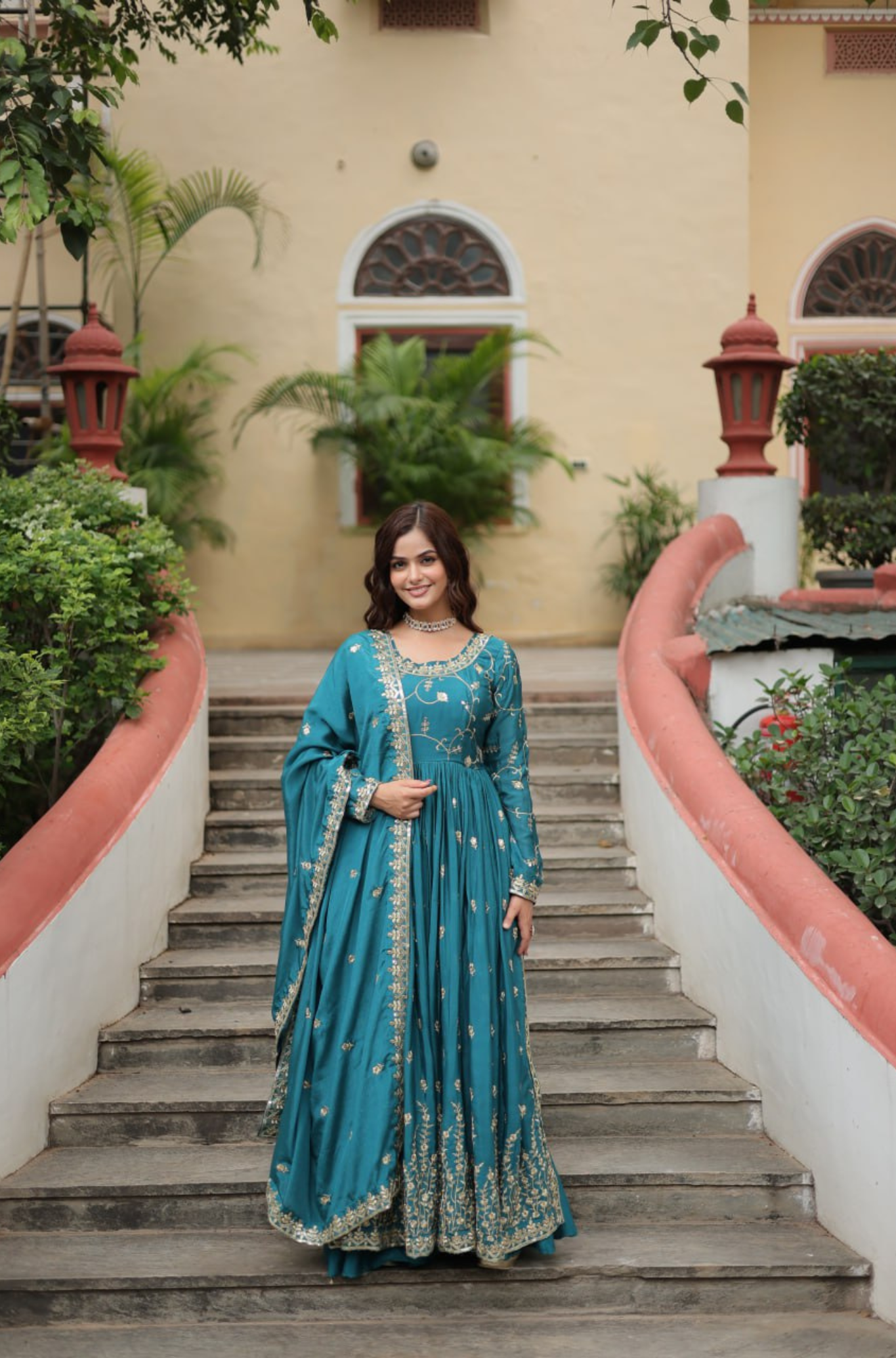 Designer Embroidered Sharara Set with Dupatta for Women