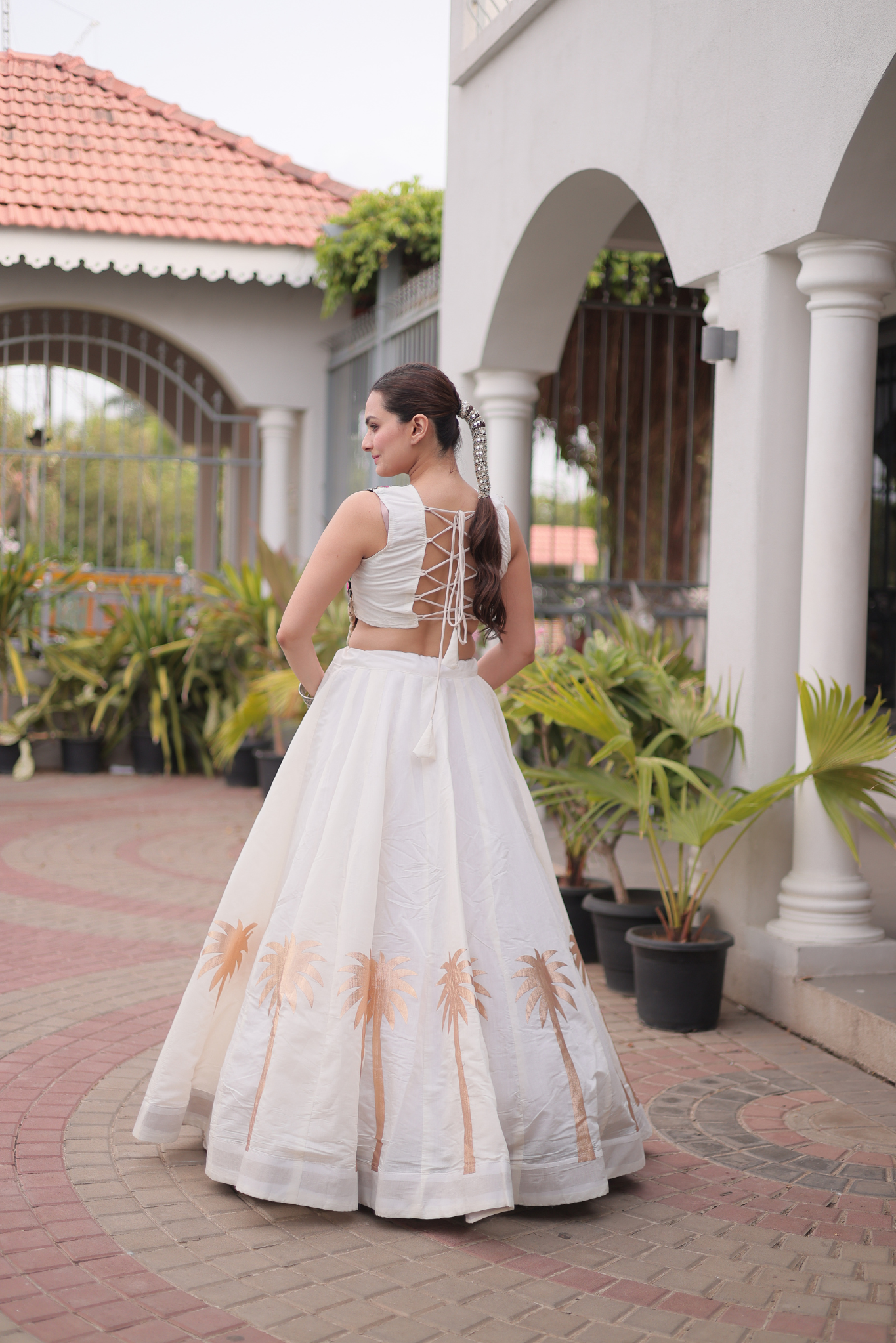 Women's Black Embroidered Lehenga Set with Mirror Work Crop Top | Navratri & Festive Wear