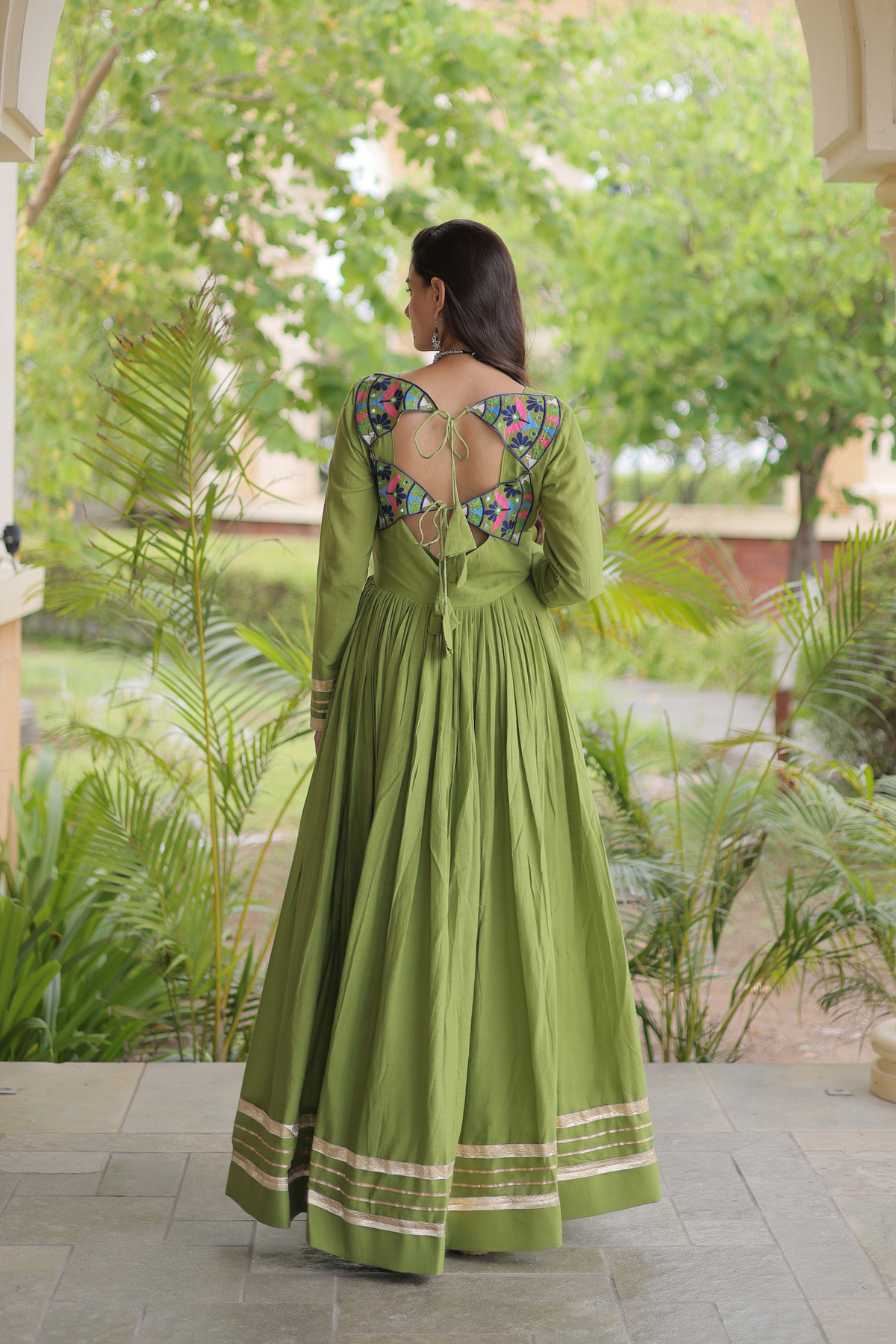 Women’s Designer Anarkali Gown | Embroidered Ethnic Floor Length Dress