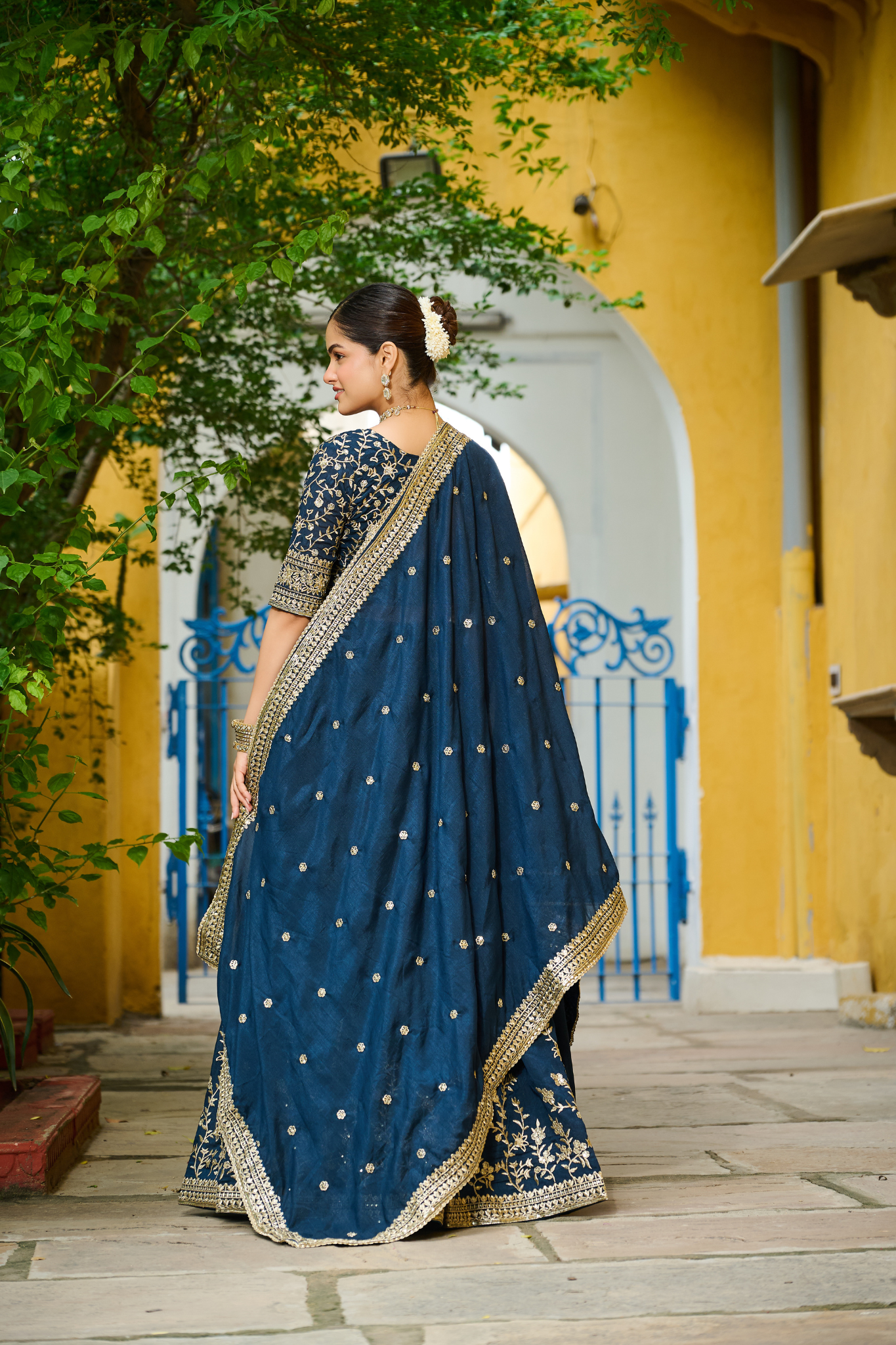 Women Embroidered Lehenga Choli Dupatta Set