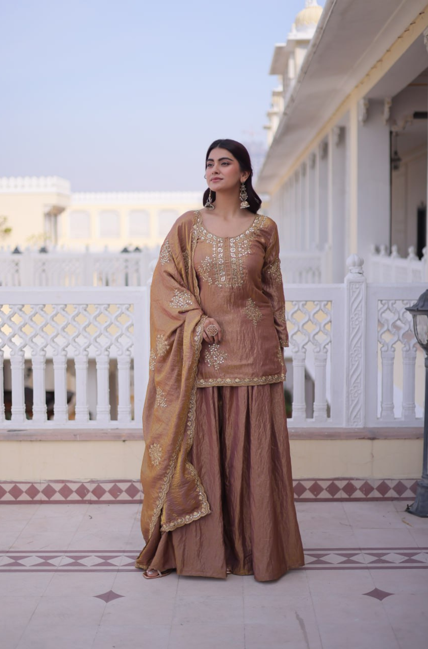 Premium Designer Kurta Sharara Set for Women