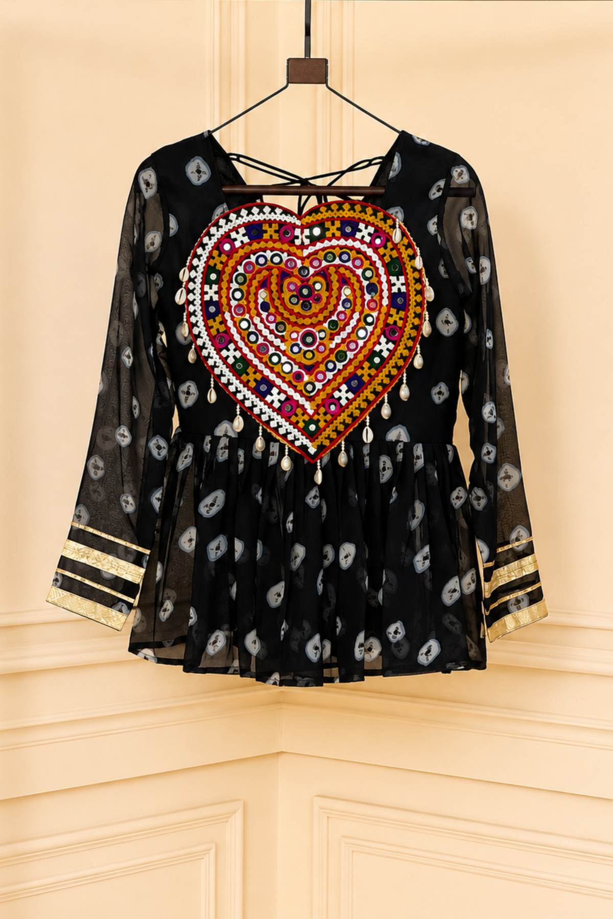 Girls Ethnic Embroidered Party Wear TOP