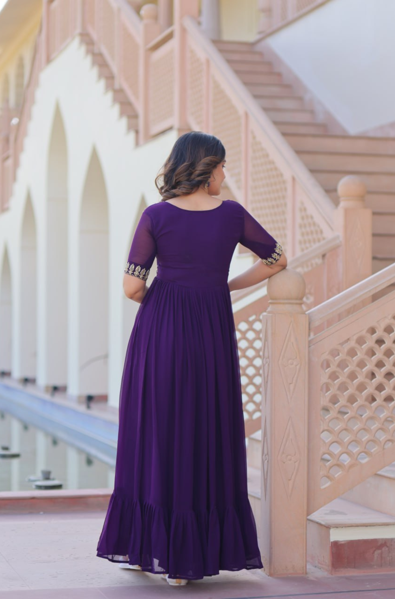 Designer Gown For Women Traditional Events Embroidered Anarkali Gown