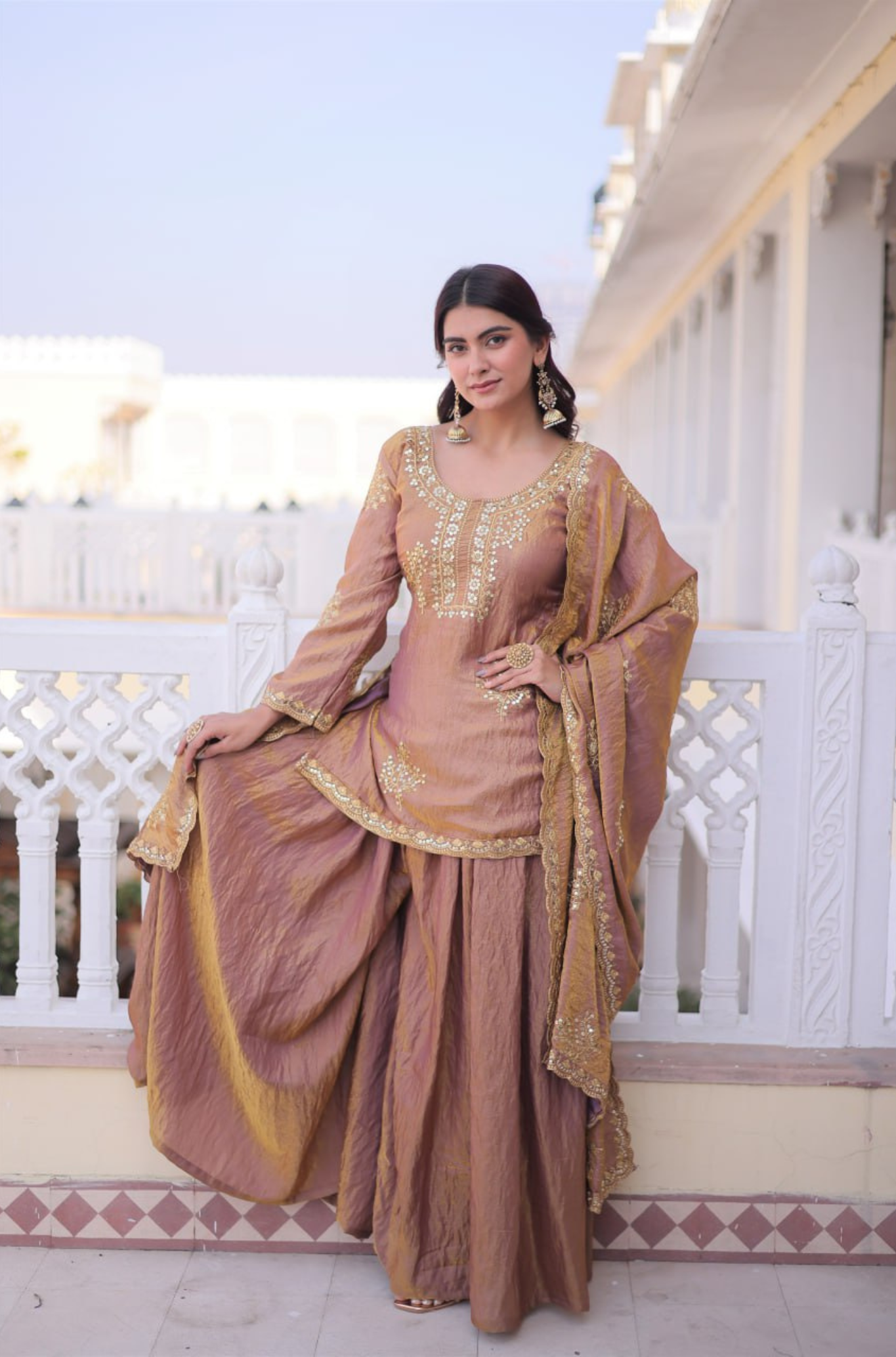 Premium Designer Kurta Sharara Set for Women