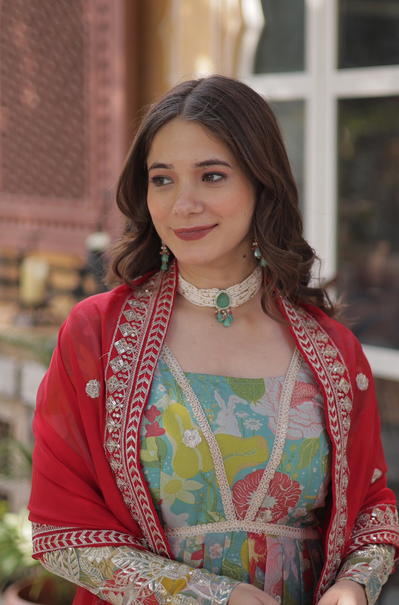 Women Premium Traditional Printed Anarkali Kurta Set With Dupatta