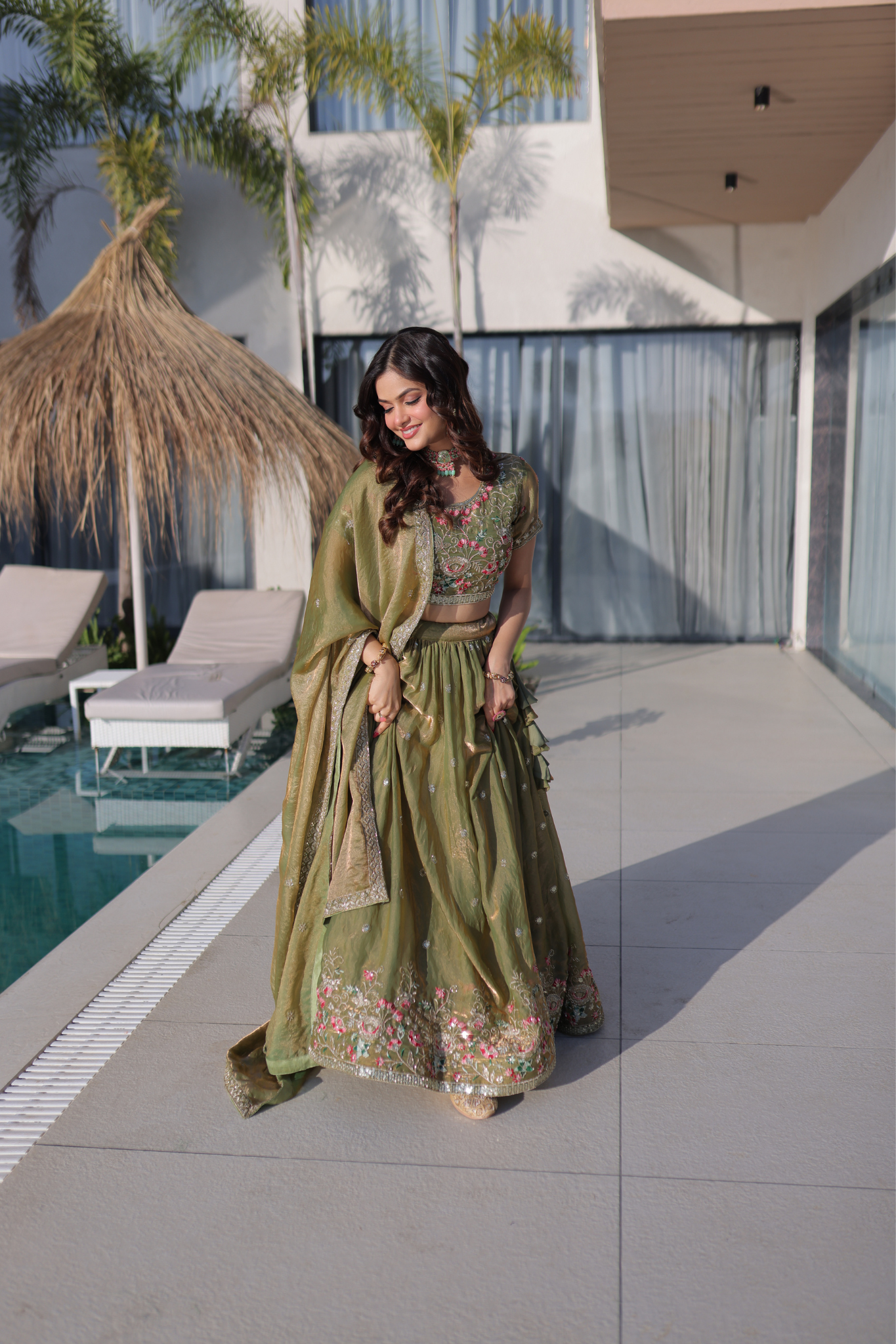 Women's Premium Embroidered Lehenga Choli with Dupatta