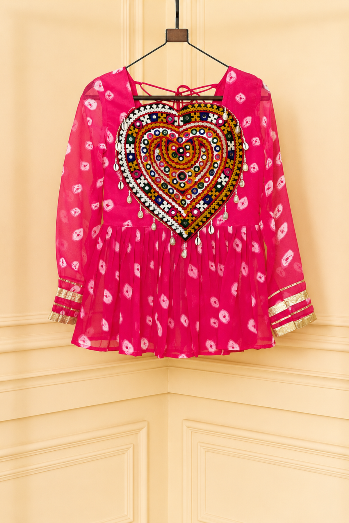 Girls Ethnic Embroidered Party Wear TOP