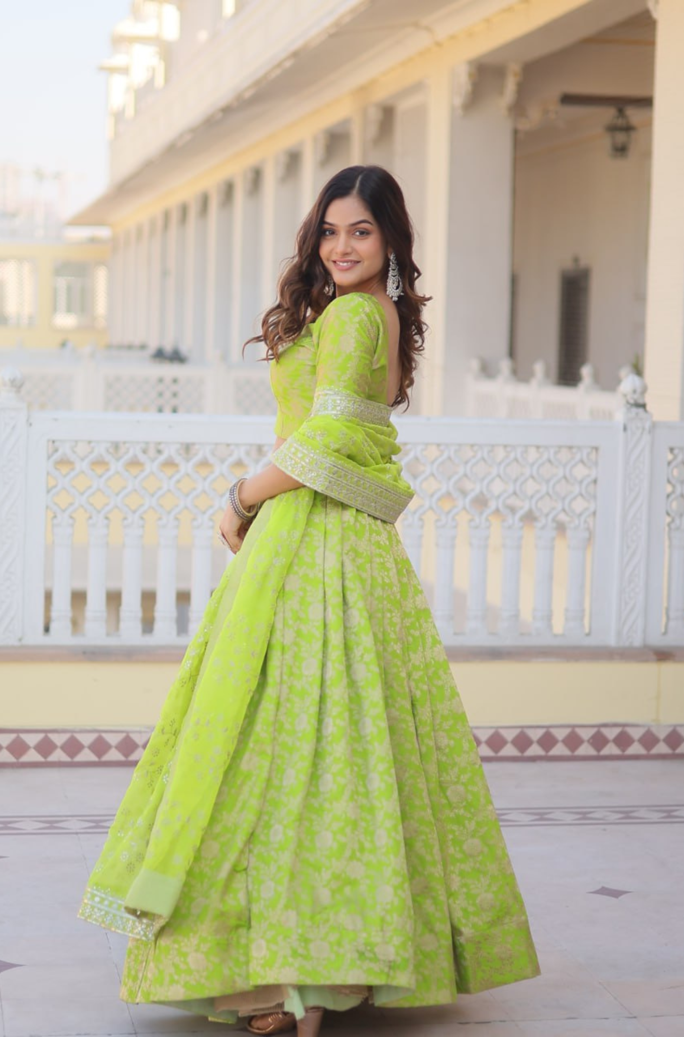 Designer Embroidered Lehenga Choli Set with Dupatta for Women