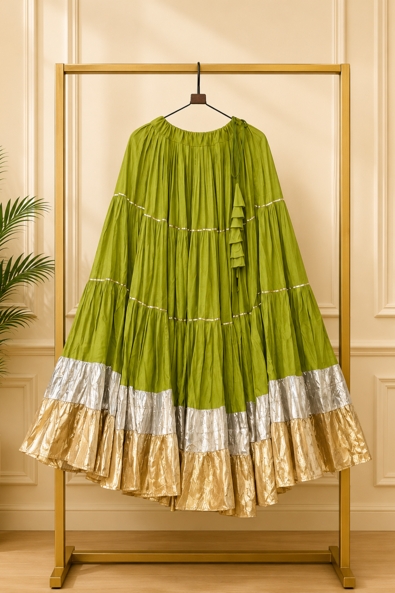 Women's Designer Cotton Lehenga Skirt | Flared Ethnic Festive Wear