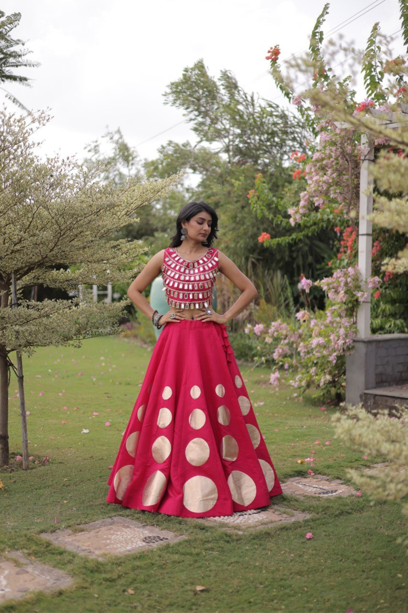 Premium Mirror Work Lehenga Choli for Women | Designer Party & Festive Wear