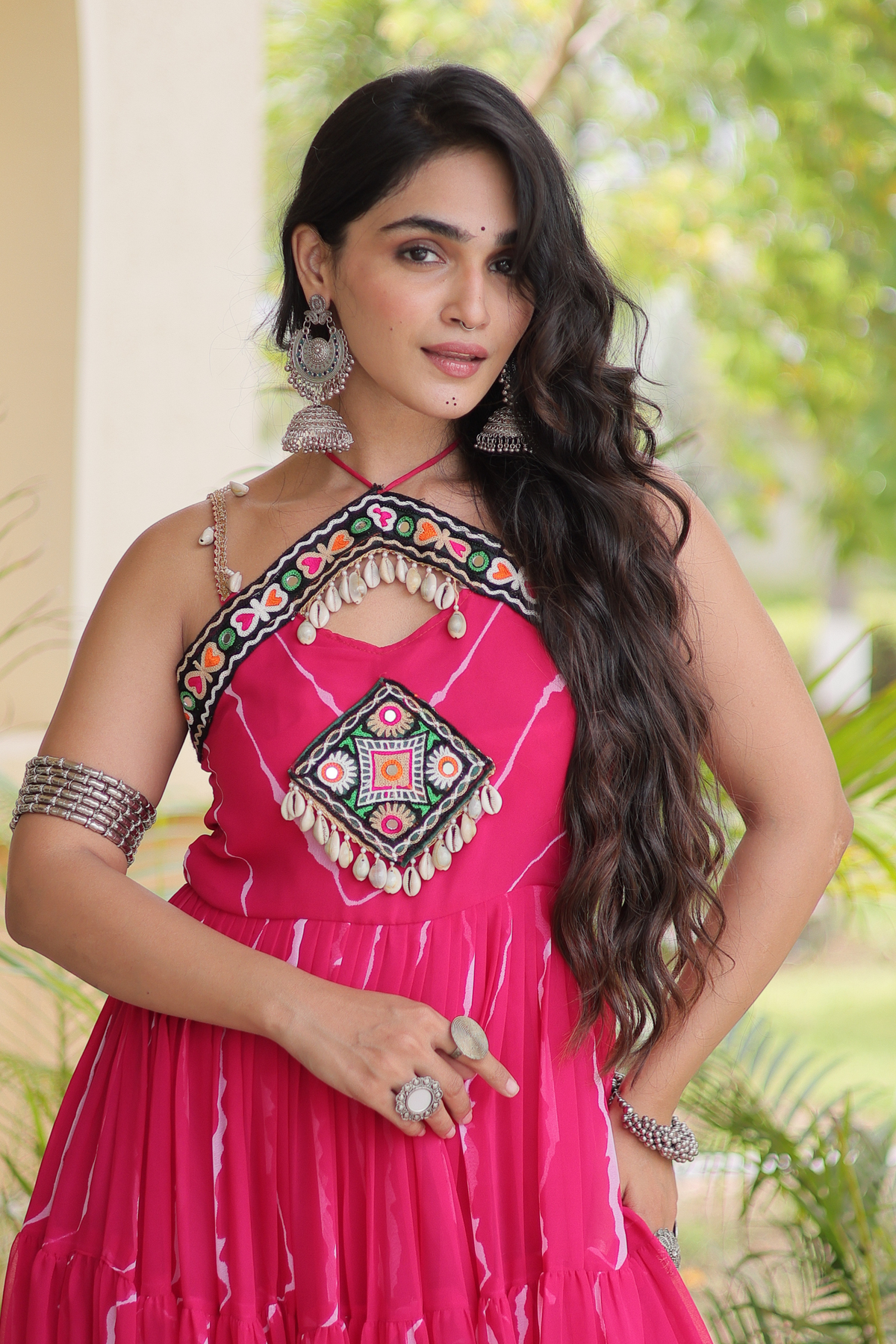 Women’s Designer Embroidered Ethnic Gown | Flared Anarkali Dress with Traditional Embellished Work