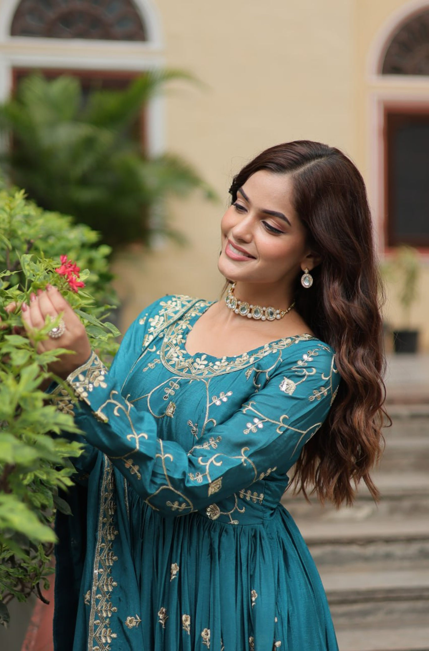 Designer Embroidered Sharara Set with Dupatta for Women