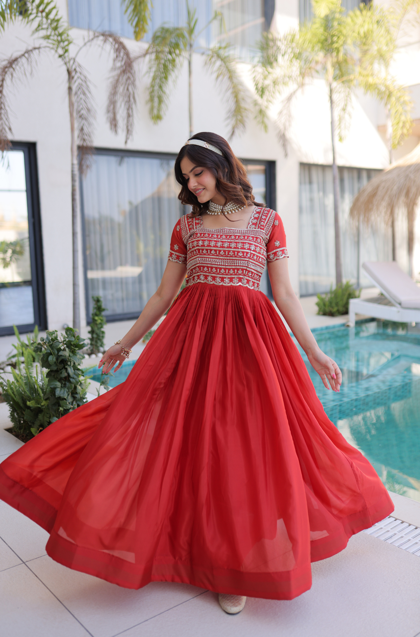 Designer Party Wear Ethnic Anarkali Dress for Women