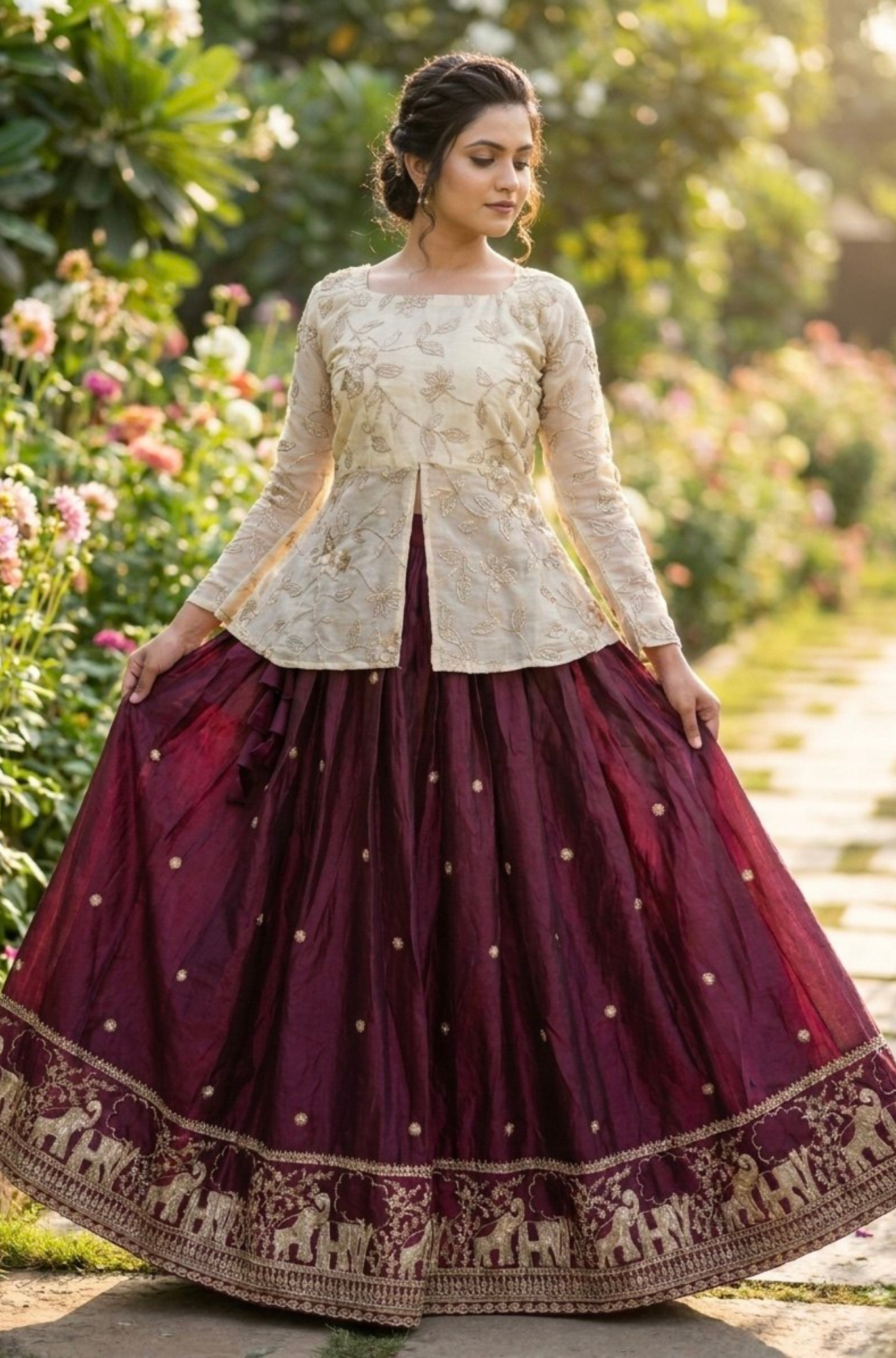 Women's Designer Embroidered Lehenga Choli Set