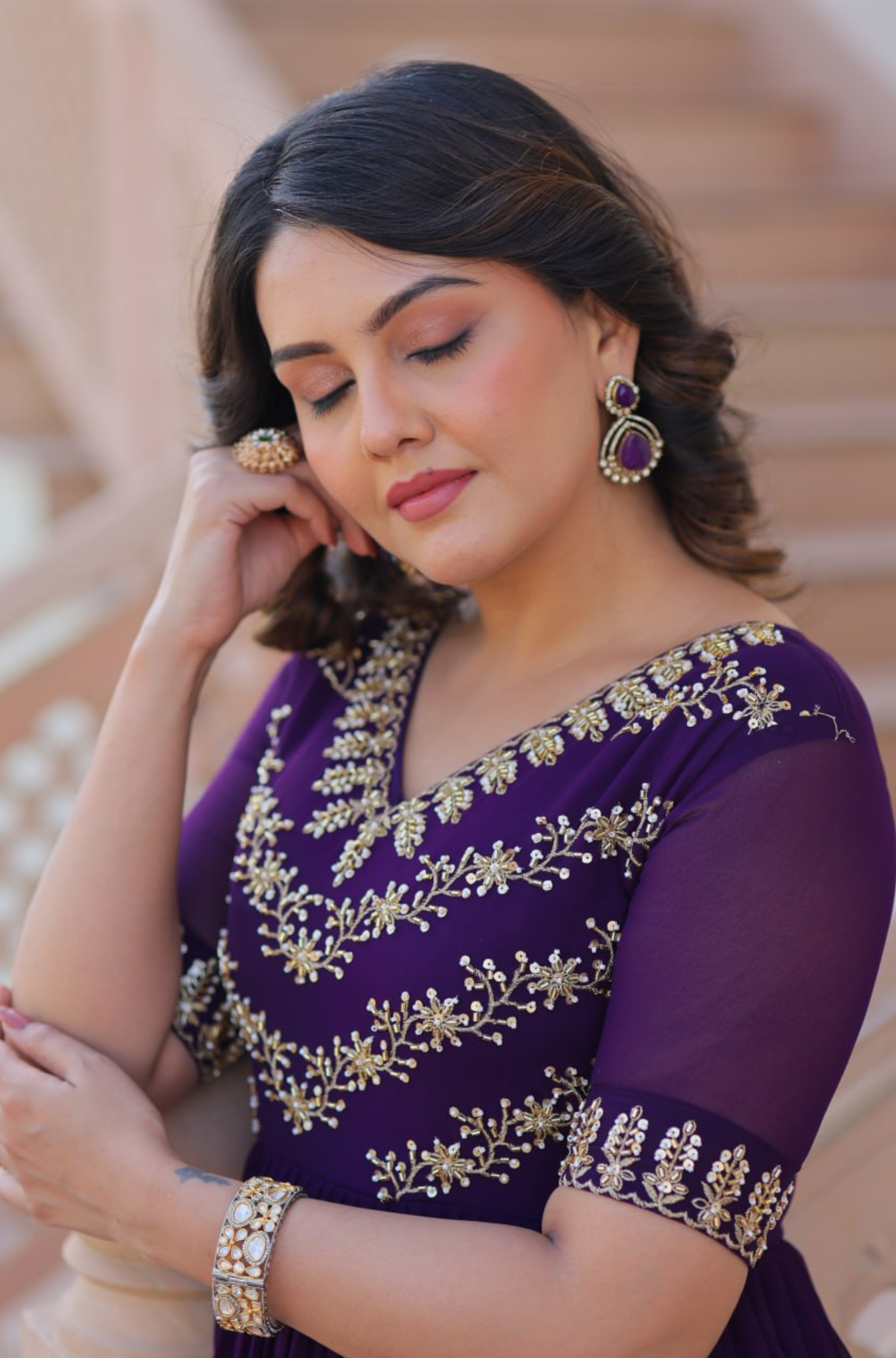 Designer Gown For Women Traditional Events Embroidered Anarkali Gown