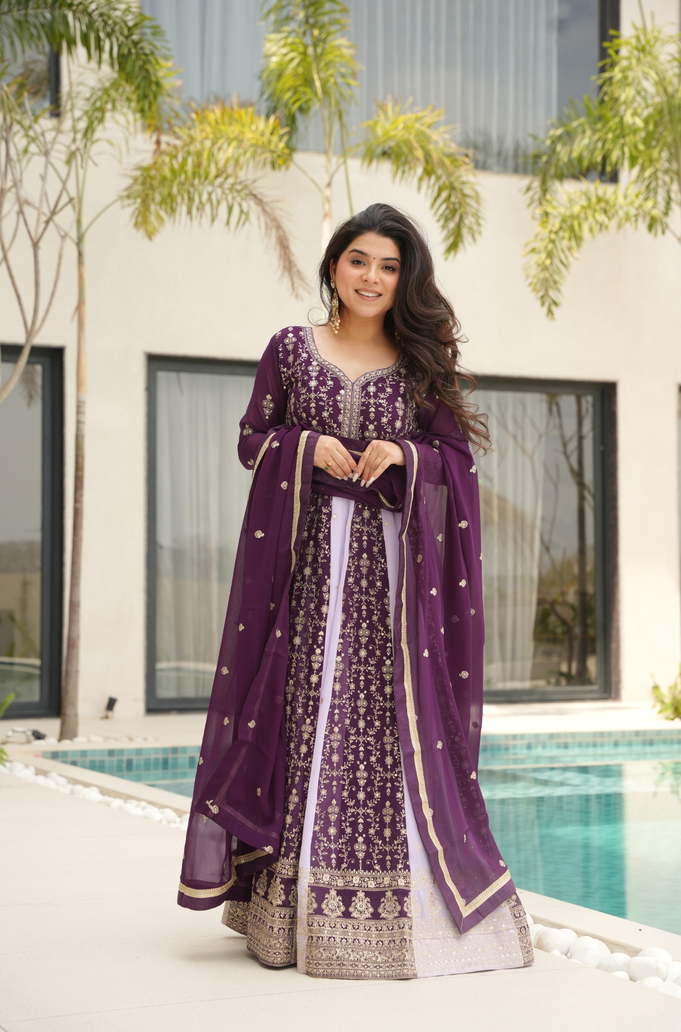 Royal Embroidered Lehenga Choli Set with Dupatta for Women