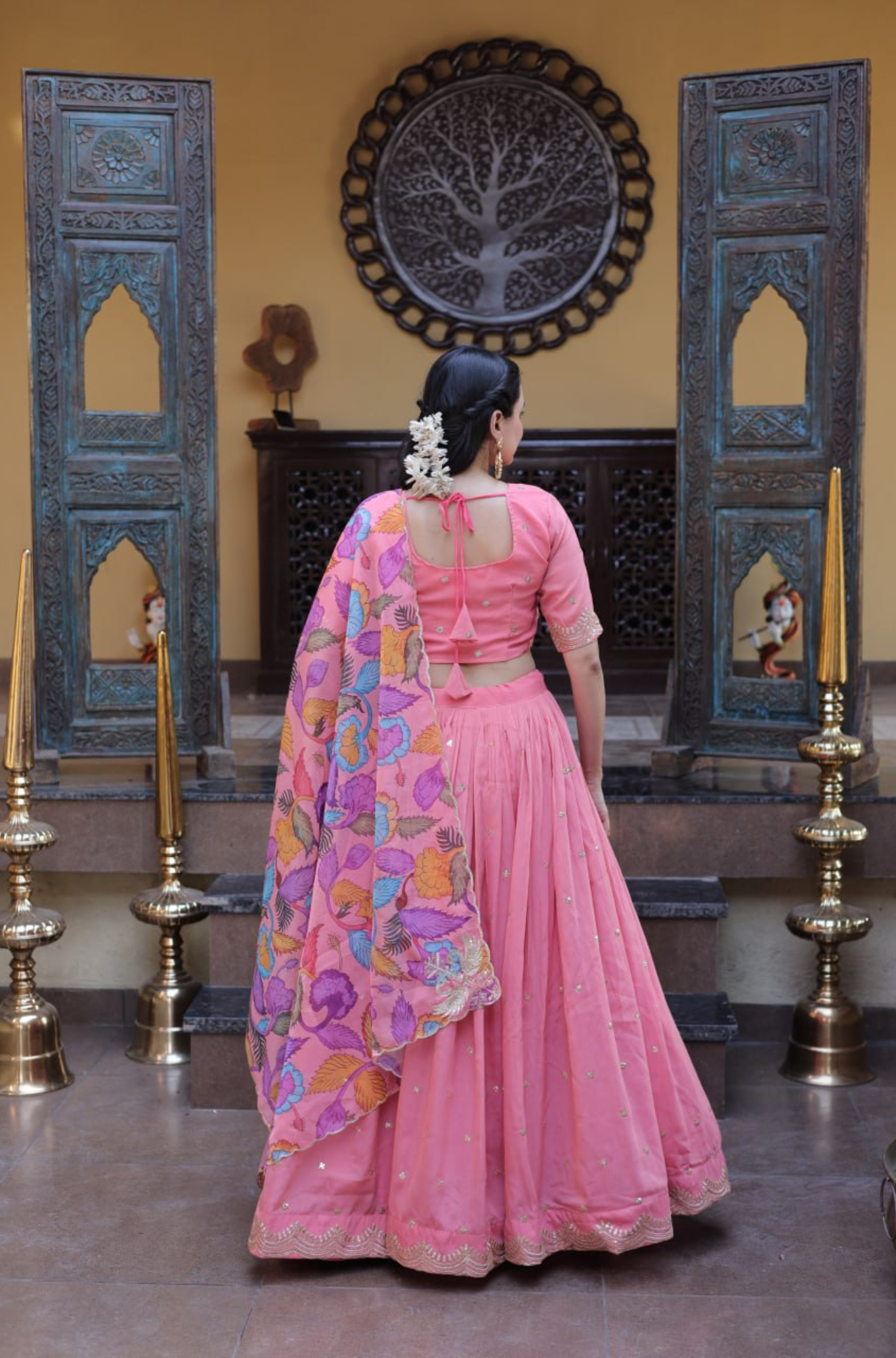 Designer Lehenga Choli for Women with Printed Dupatta & Sequins Work