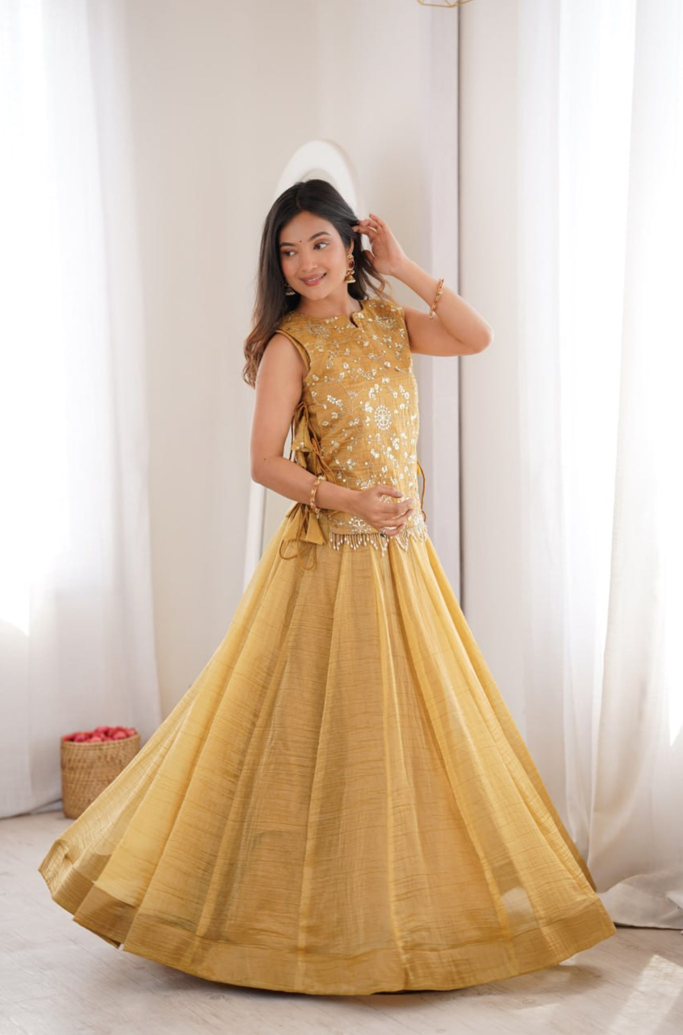 Women’s Designer Embroidered Flared Lehenga Choli Set