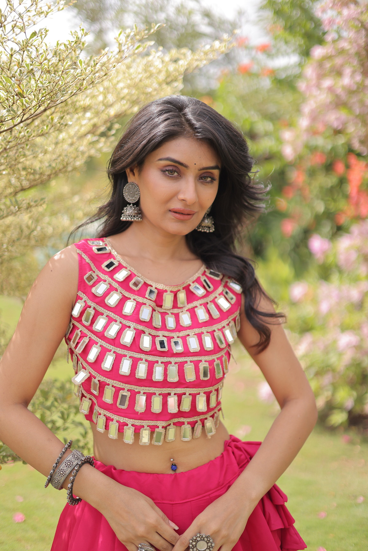 Premium Mirror Work Lehenga Choli for Women | Designer Party & Festive Wear